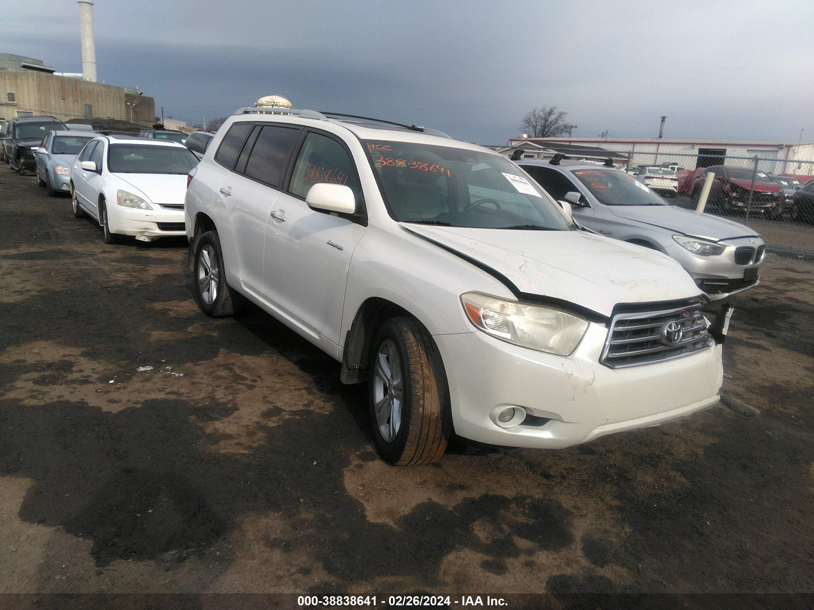 TOYOTA HIGHLANDER 2010 jtedk3ehxa2154017