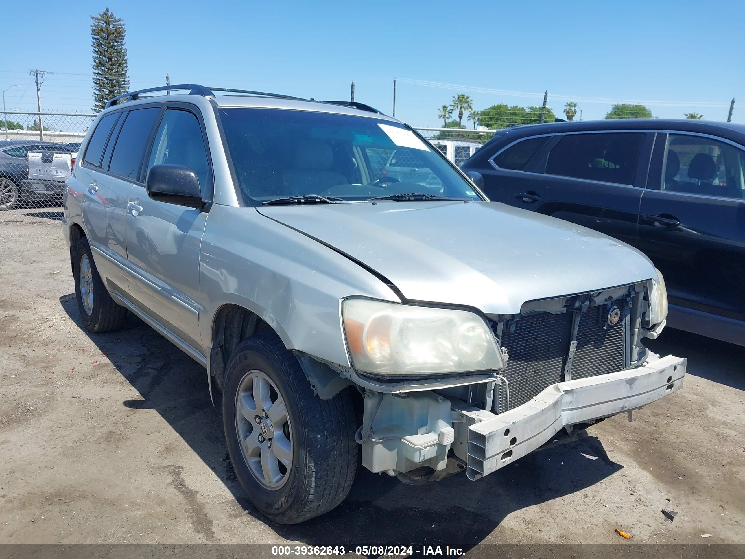 TOYOTA HIGHLANDER 2004 jtedp21a040012148