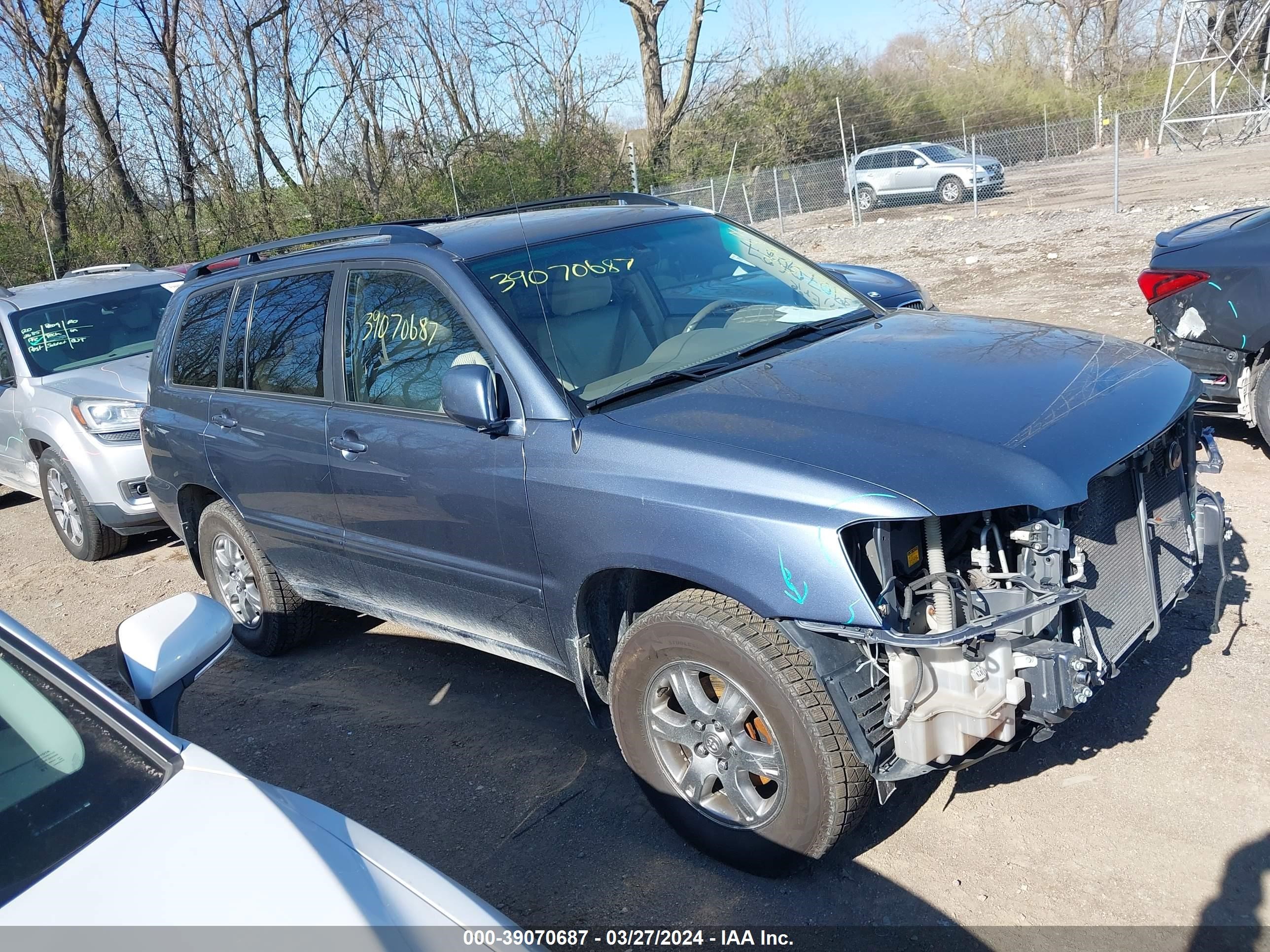 TOYOTA HIGHLANDER 2004 jtedp21a040030665