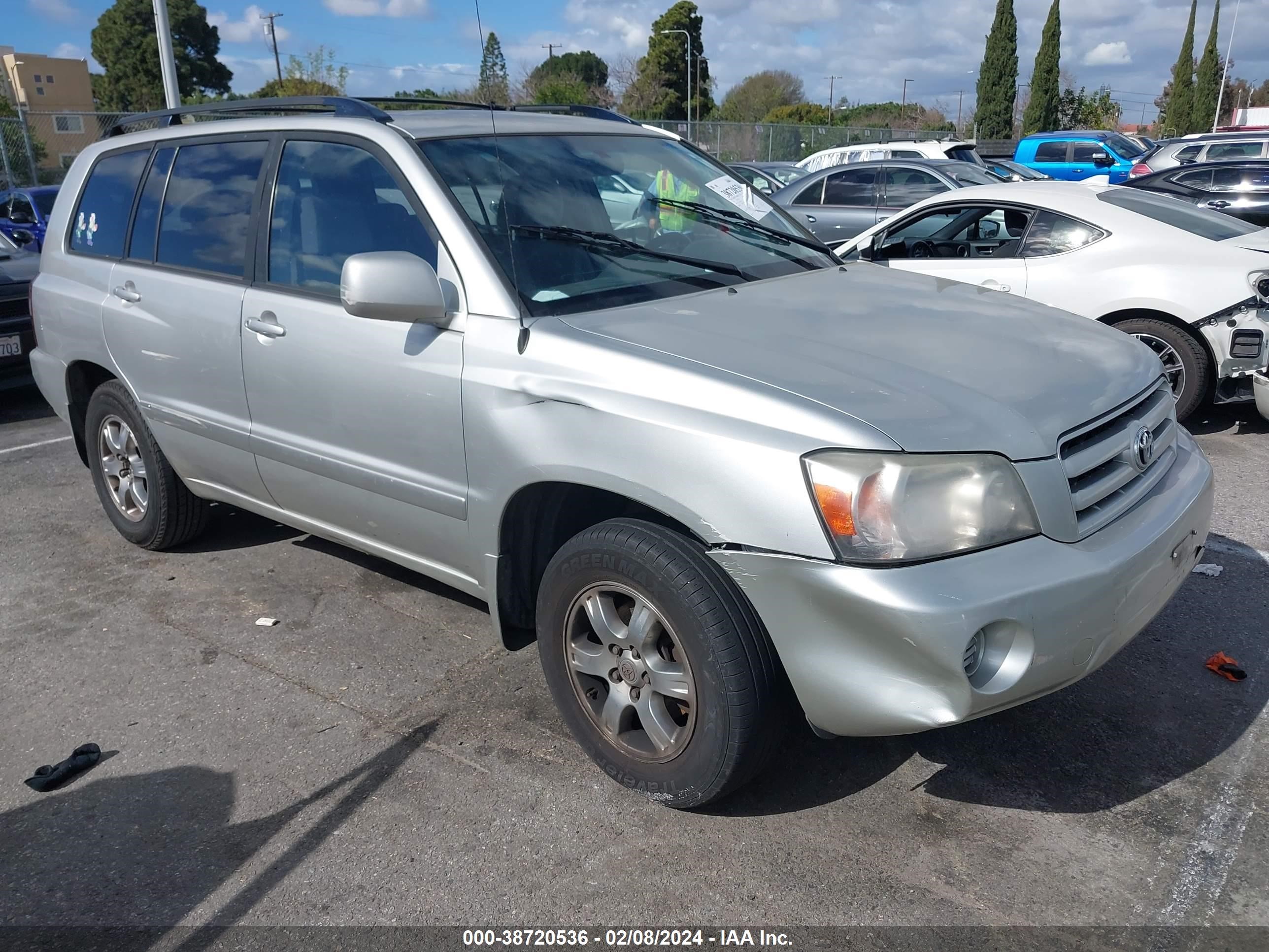 TOYOTA HIGHLANDER 2005 jtedp21a050061139