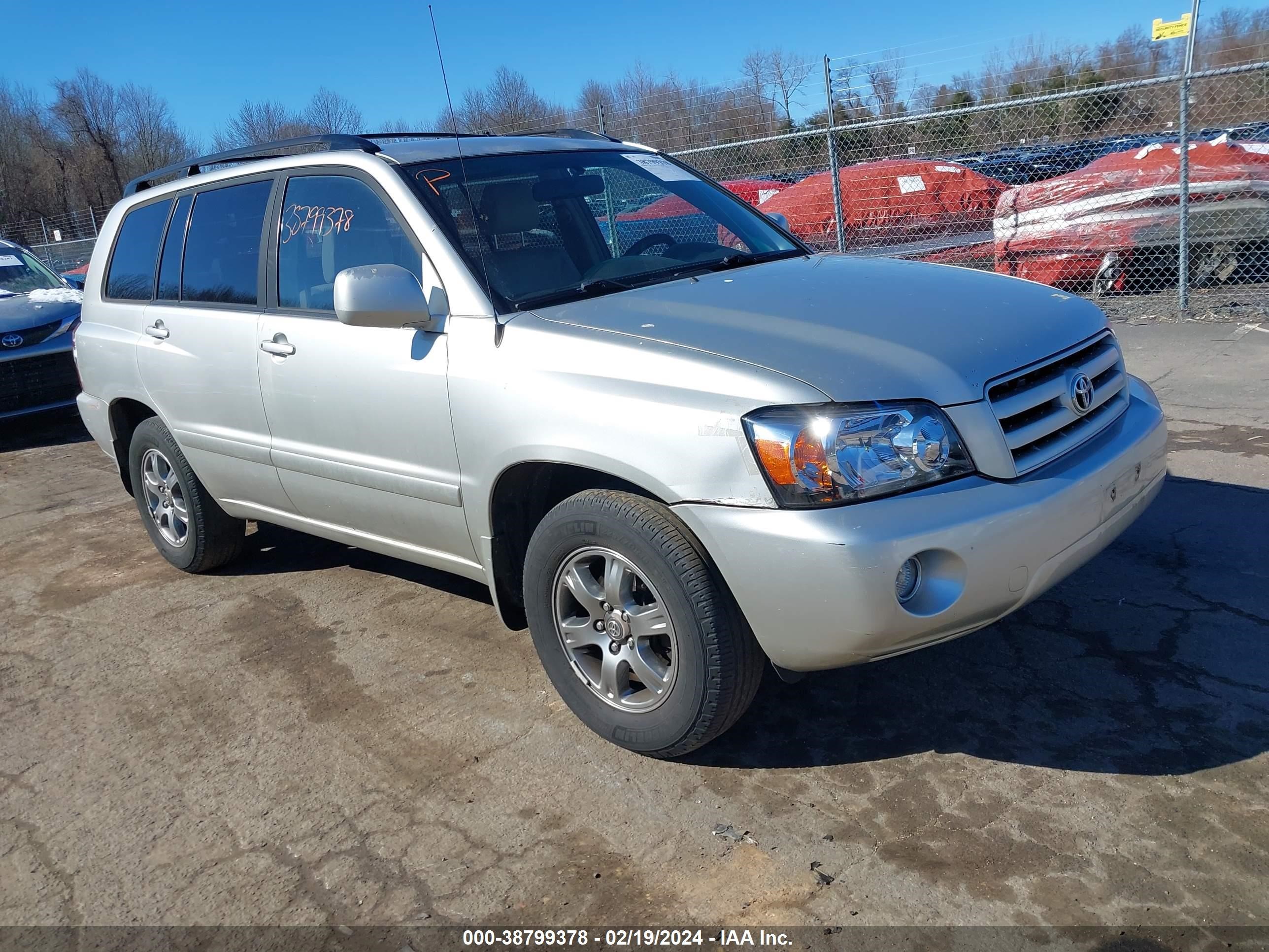 TOYOTA HIGHLANDER 2005 jtedp21a150063238