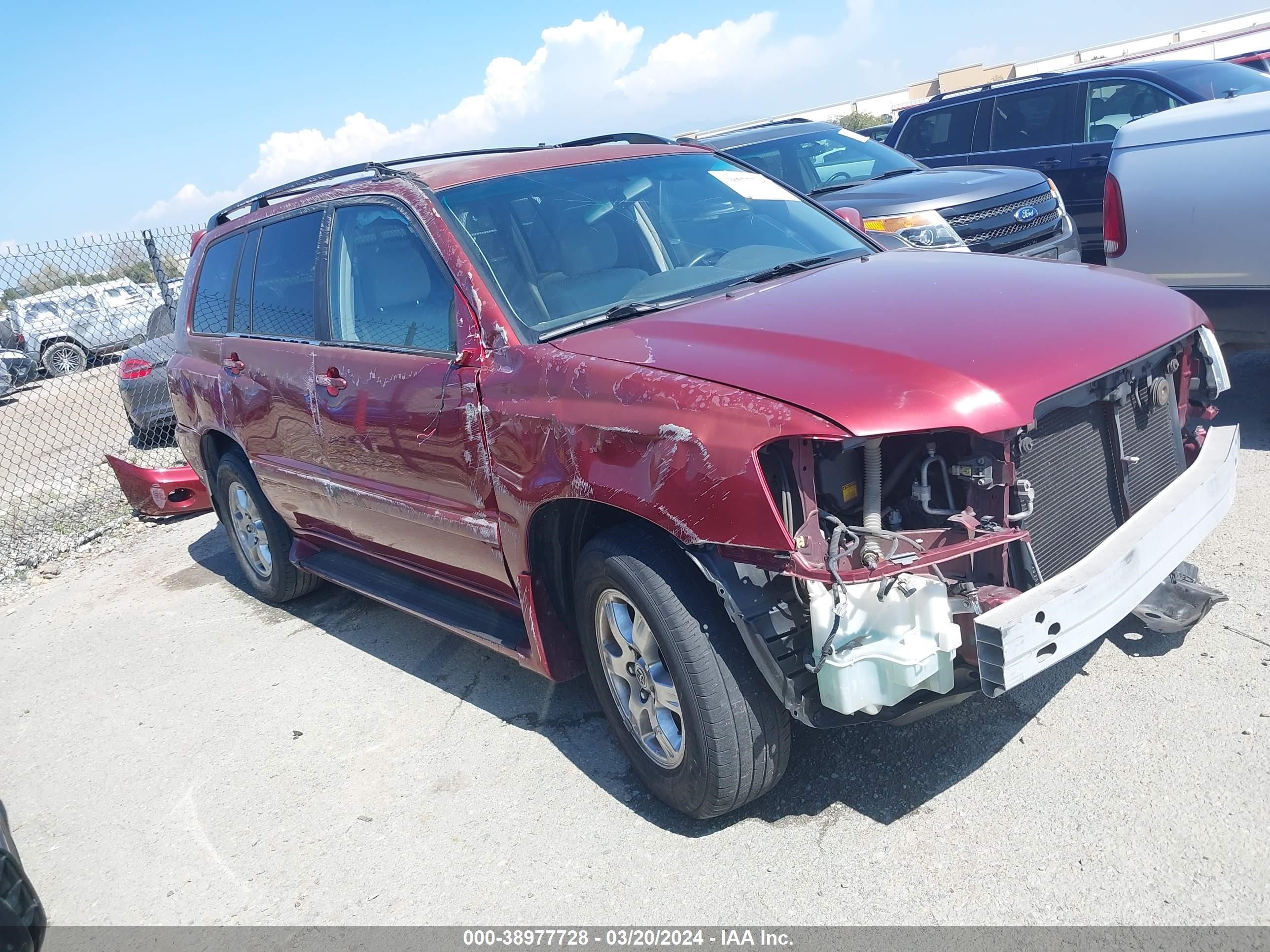 TOYOTA HIGHLANDER 2005 jtedp21a150085904