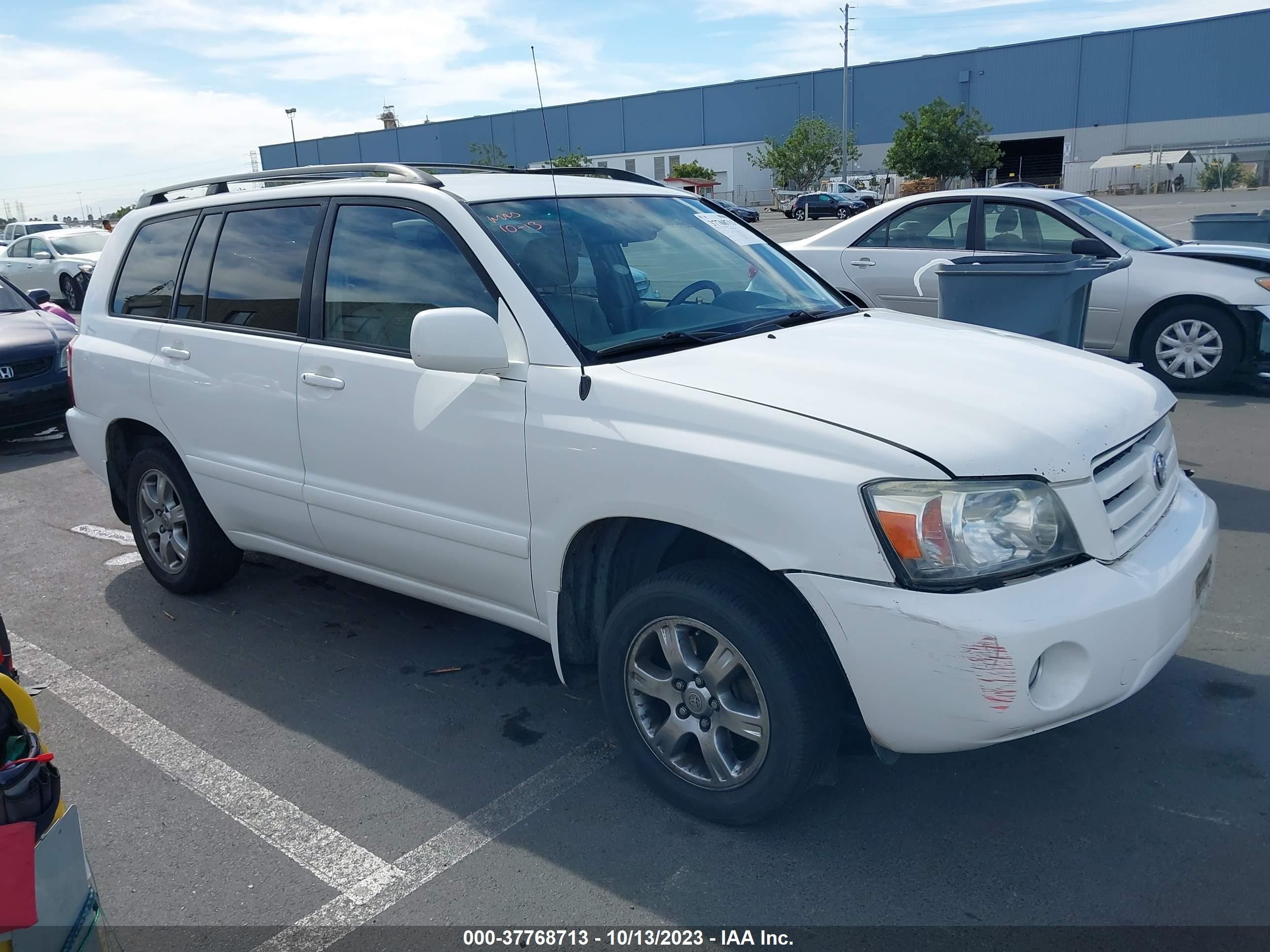 TOYOTA HIGHLANDER 2006 jtedp21a160105750