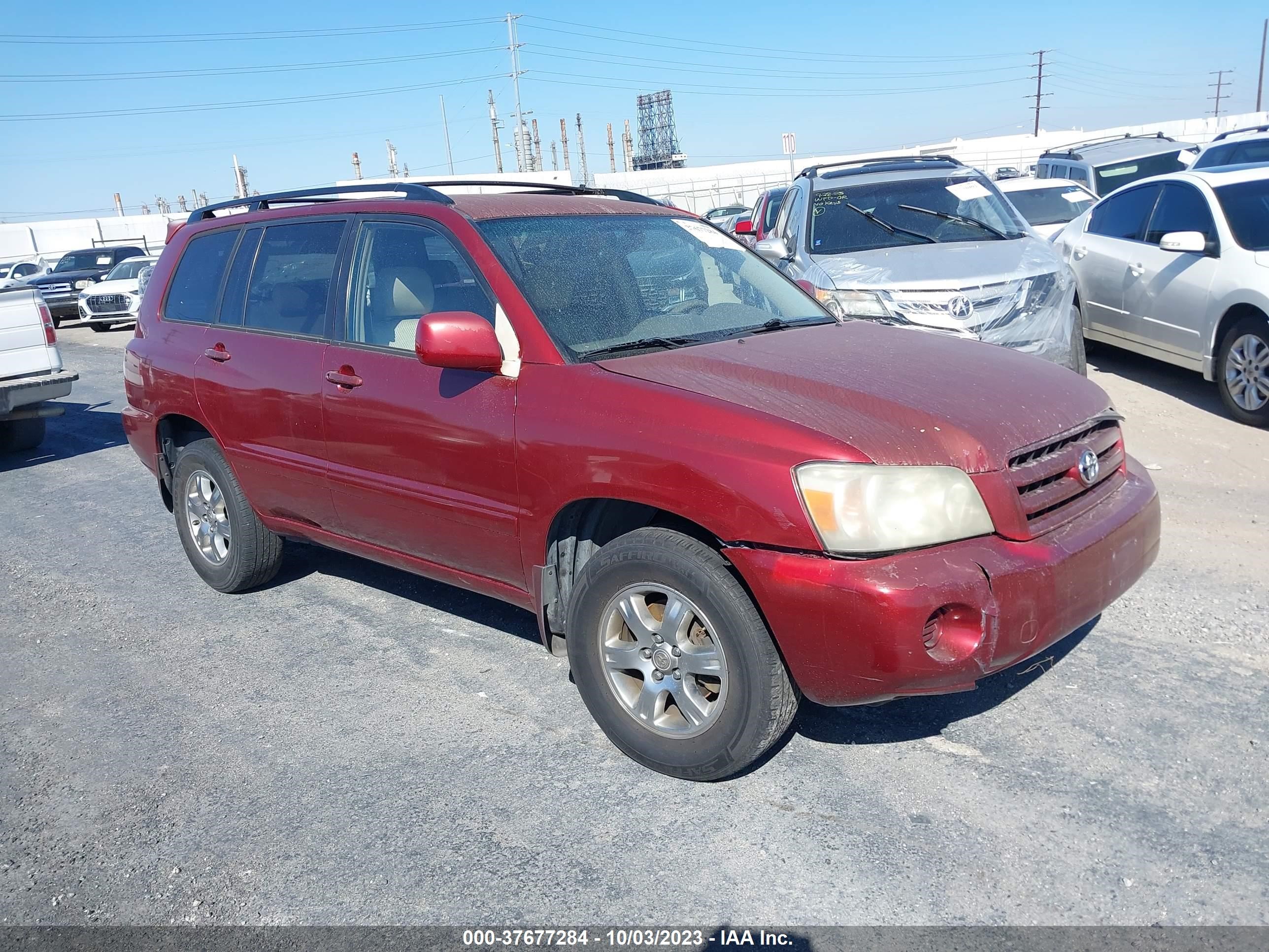 TOYOTA HIGHLANDER 2006 jtedp21a160108311