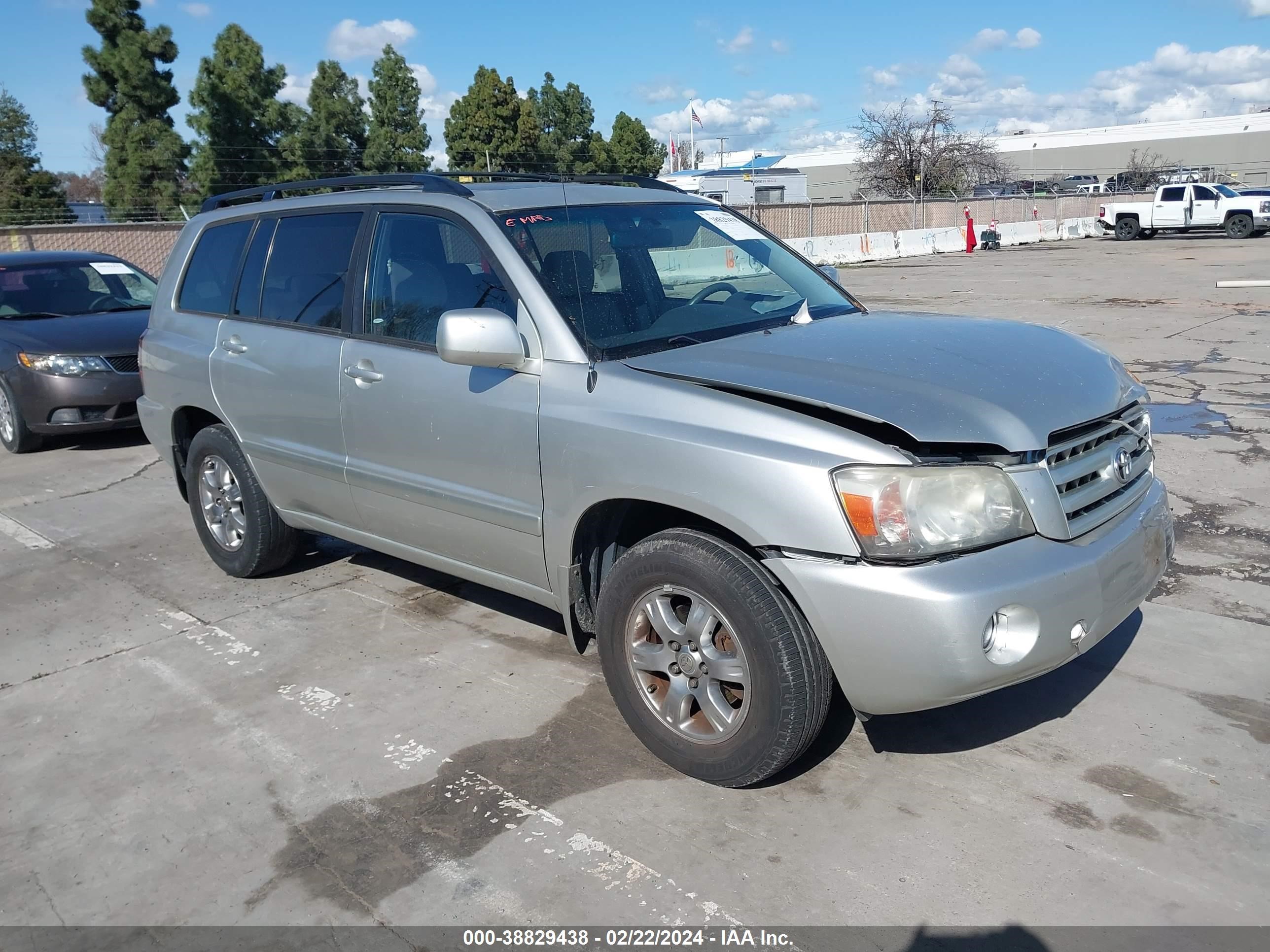 TOYOTA HIGHLANDER 2006 jtedp21a160125707