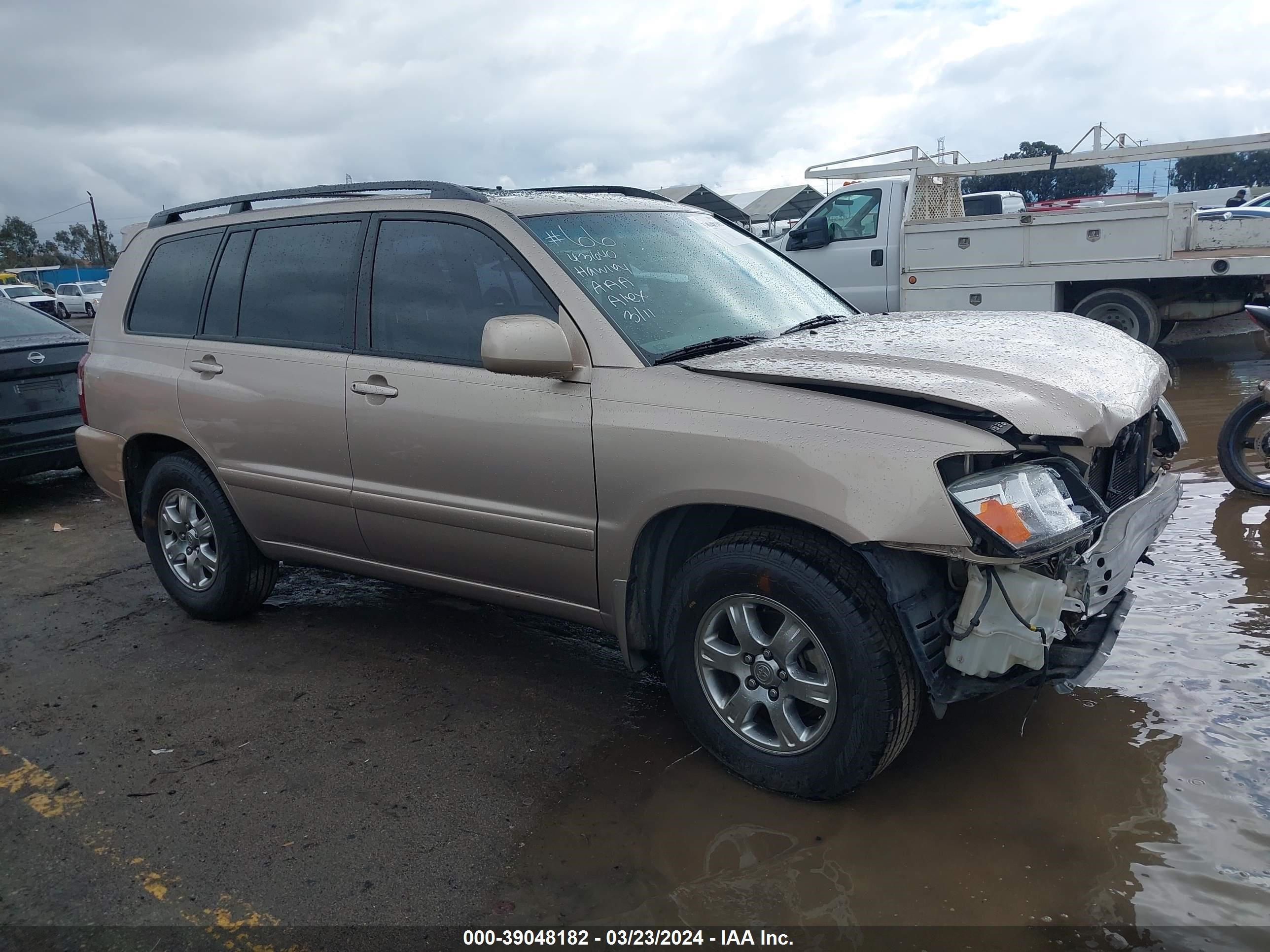 TOYOTA HIGHLANDER 2007 jtedp21a170139687