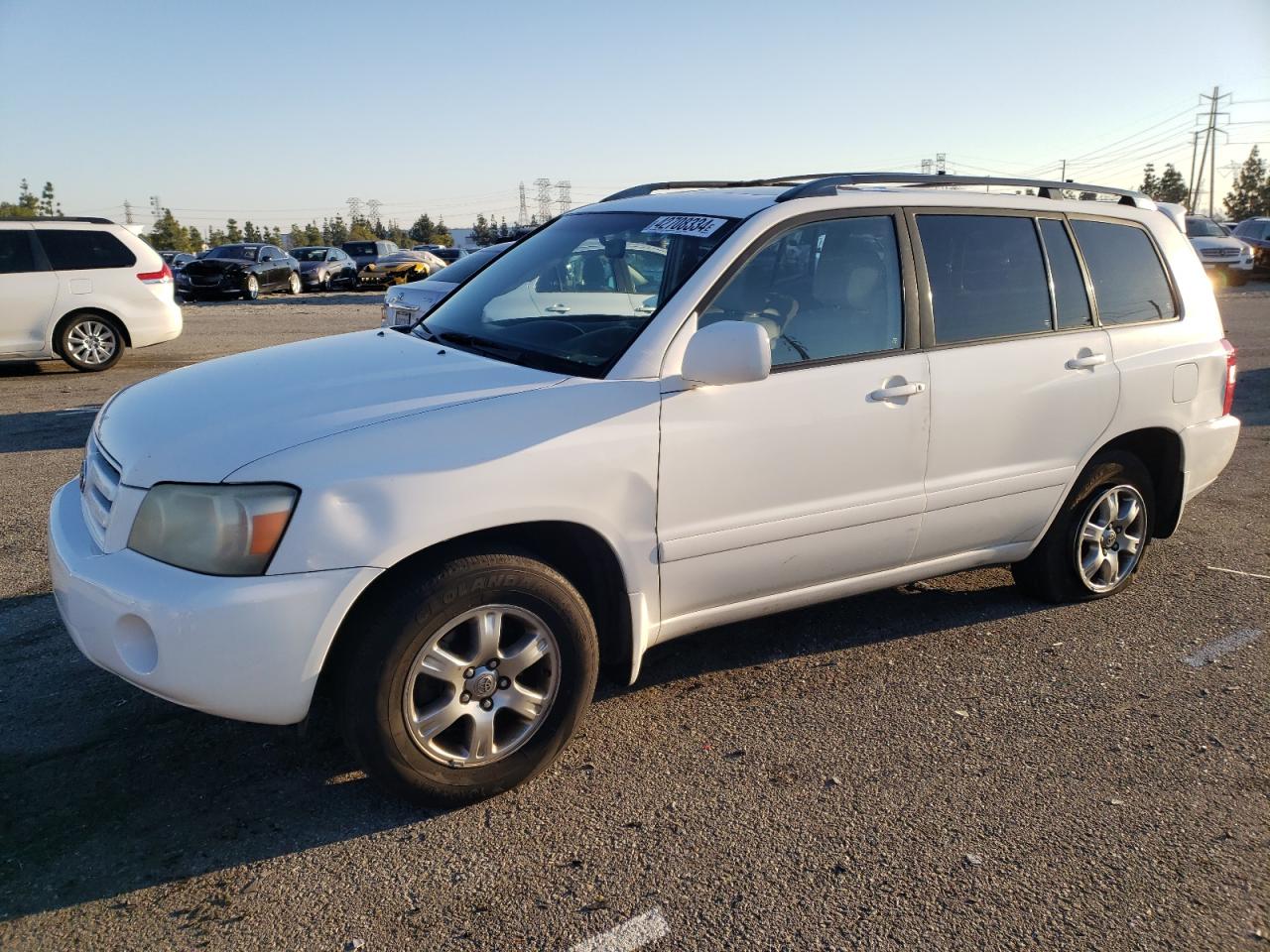 TOYOTA HIGHLANDER 2007 jtedp21a170148602