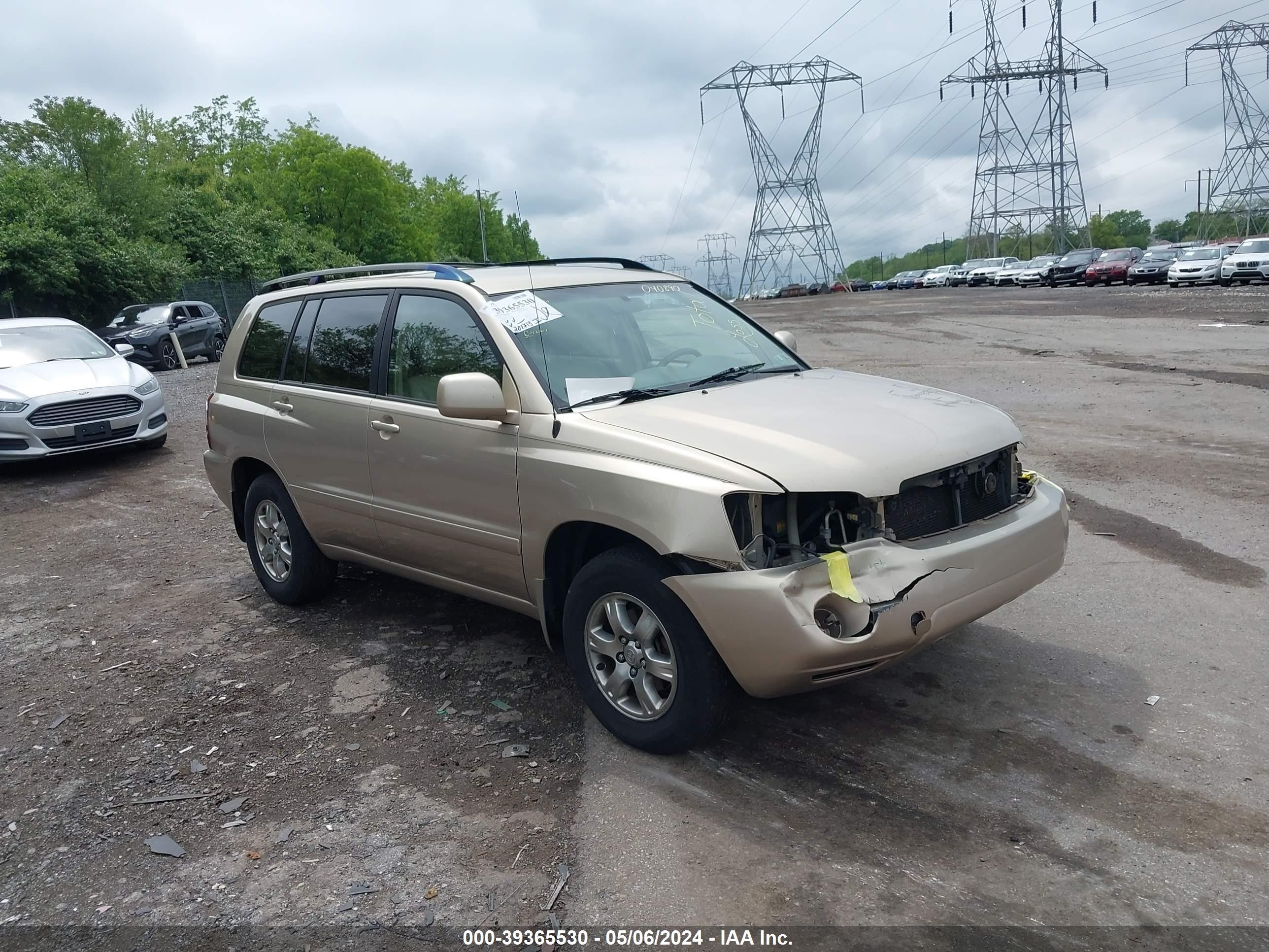 TOYOTA HIGHLANDER 2004 jtedp21a240040890