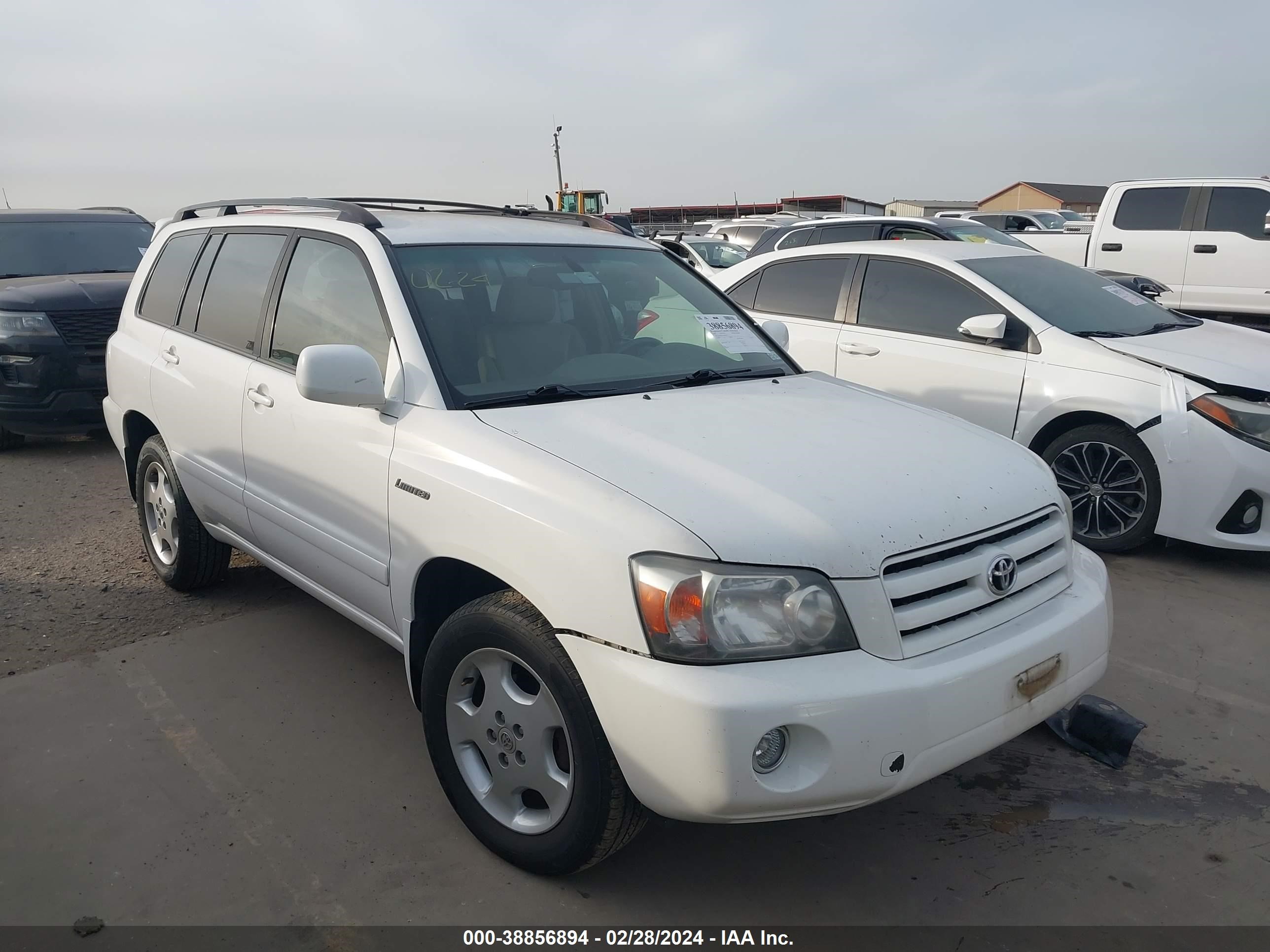 TOYOTA HIGHLANDER 2005 jtedp21a250054676