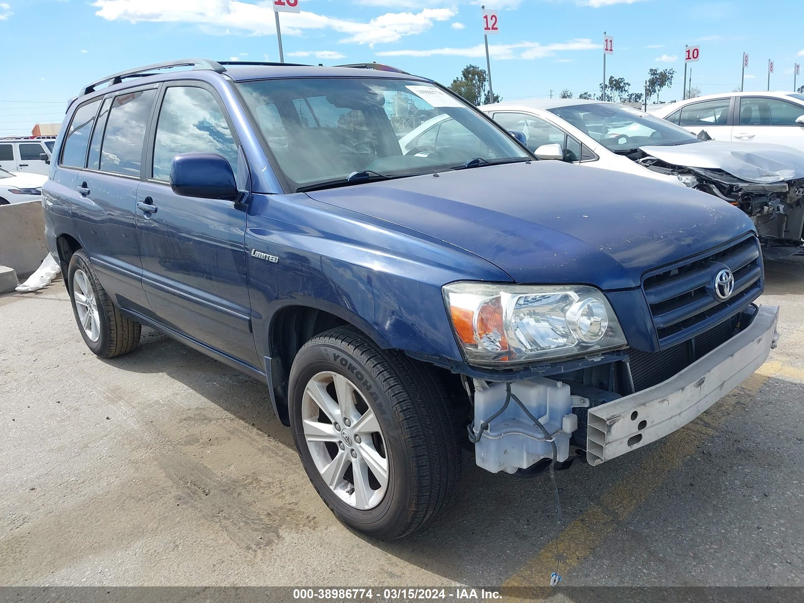 TOYOTA HIGHLANDER 2005 jtedp21a250084325