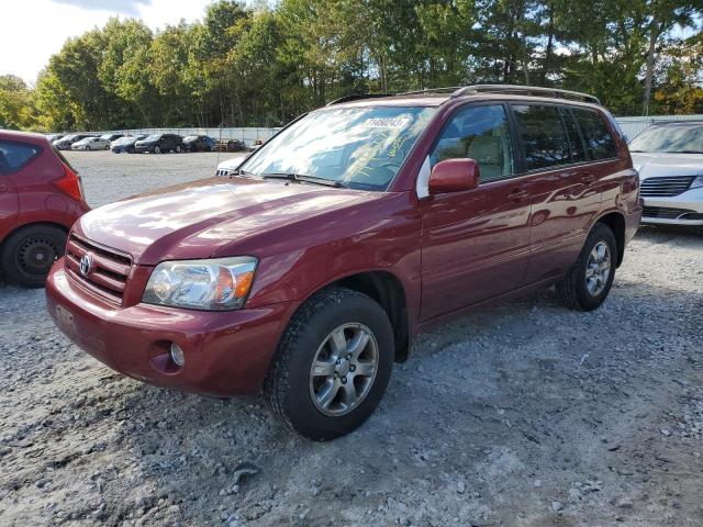 TOYOTA HIGHLANDER 2005 jtedp21a350084432