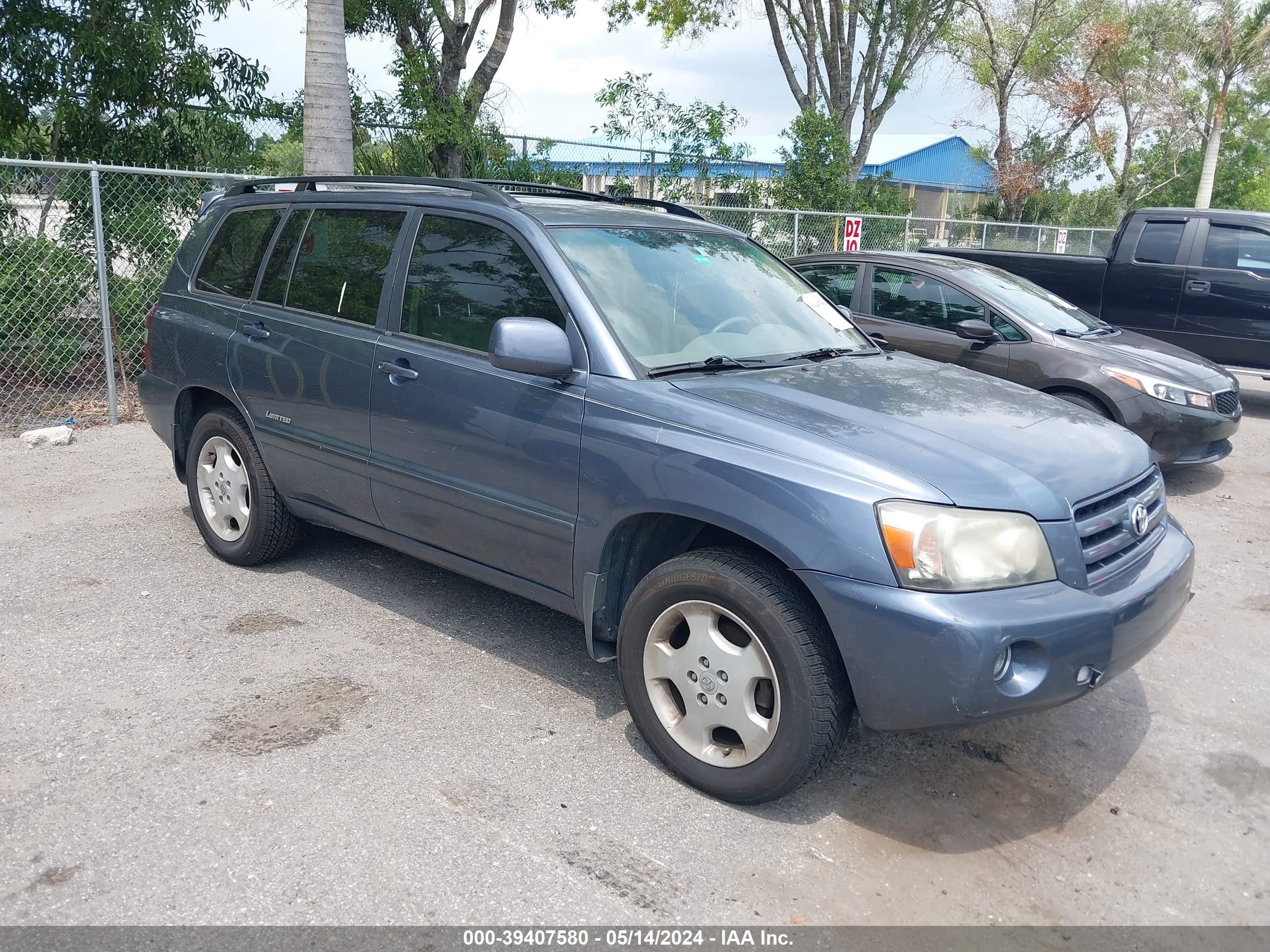 TOYOTA HIGHLANDER 2007 jtedp21a370127072