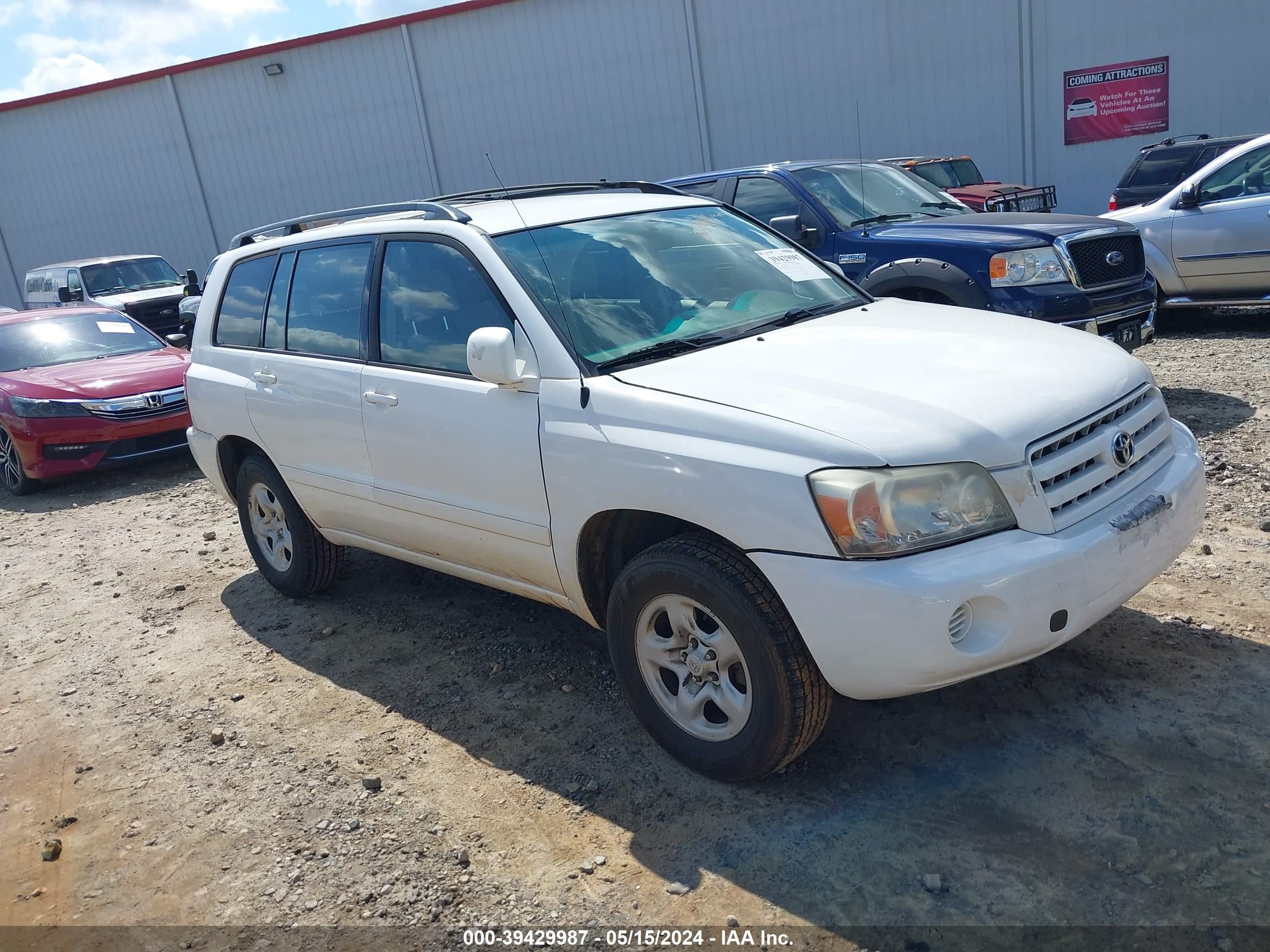 TOYOTA HIGHLANDER 2007 jtedp21a370138217