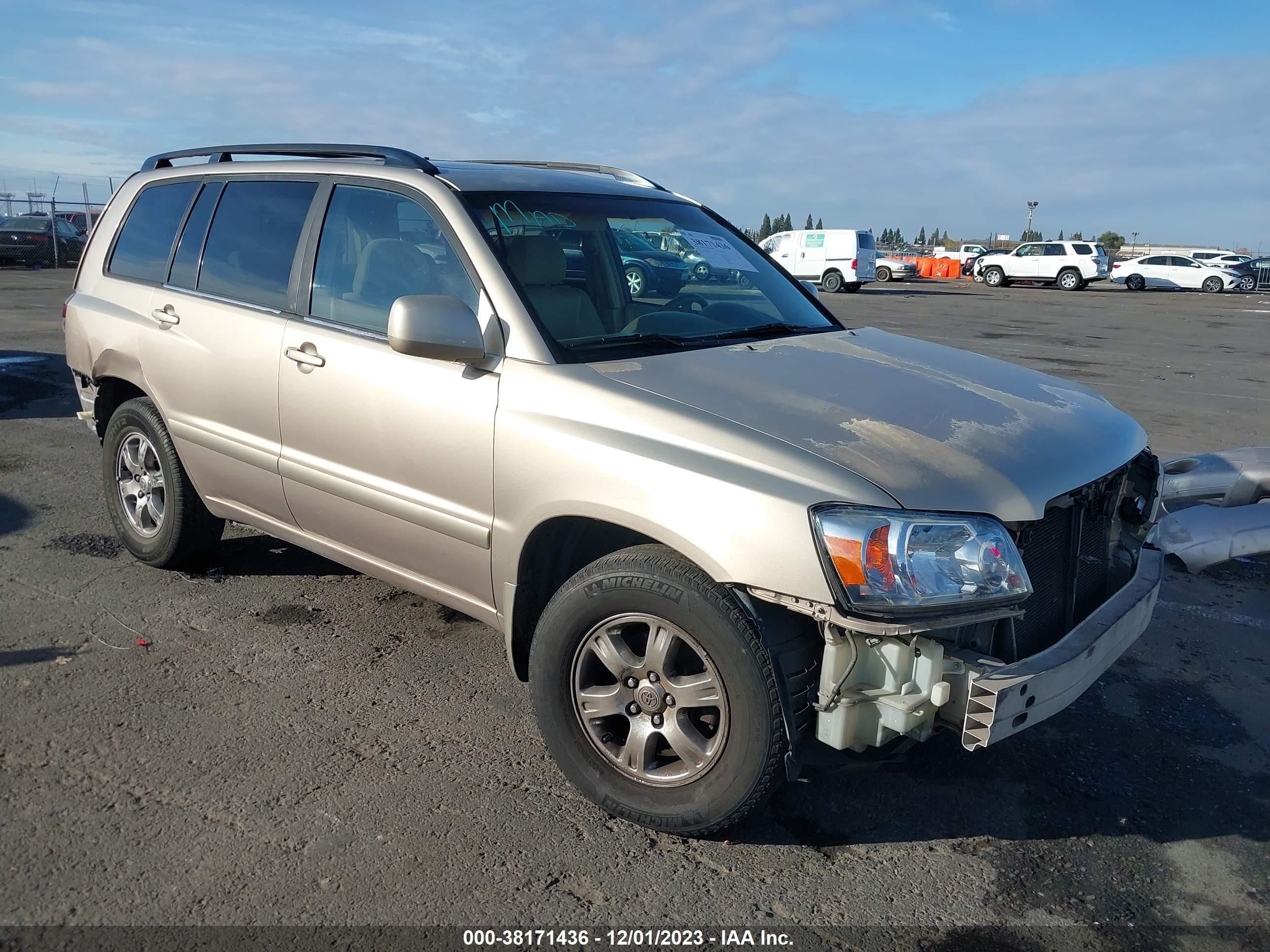 TOYOTA HIGHLANDER 2004 jtedp21a440011312