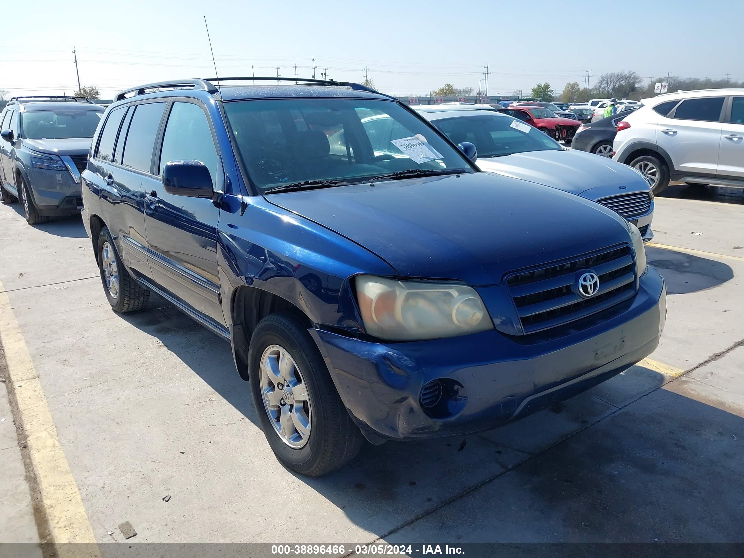 TOYOTA HIGHLANDER 2004 jtedp21a440012279