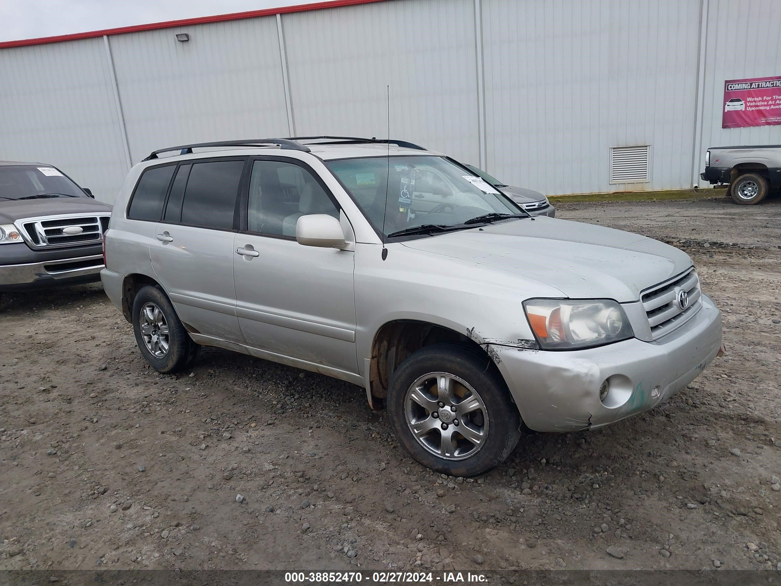 TOYOTA HIGHLANDER 2004 jtedp21a440022214