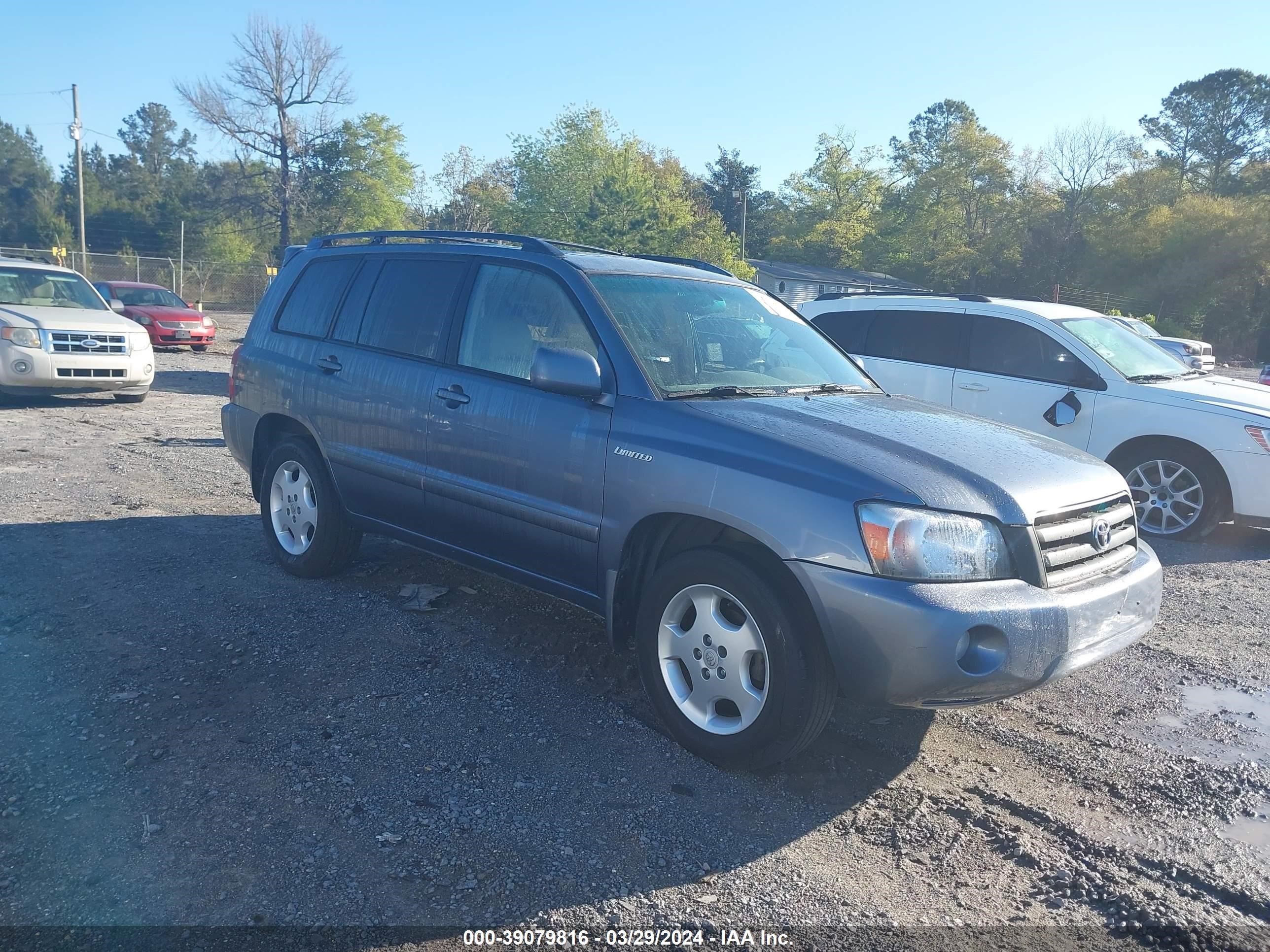 TOYOTA HIGHLANDER 2005 jtedp21a450062424