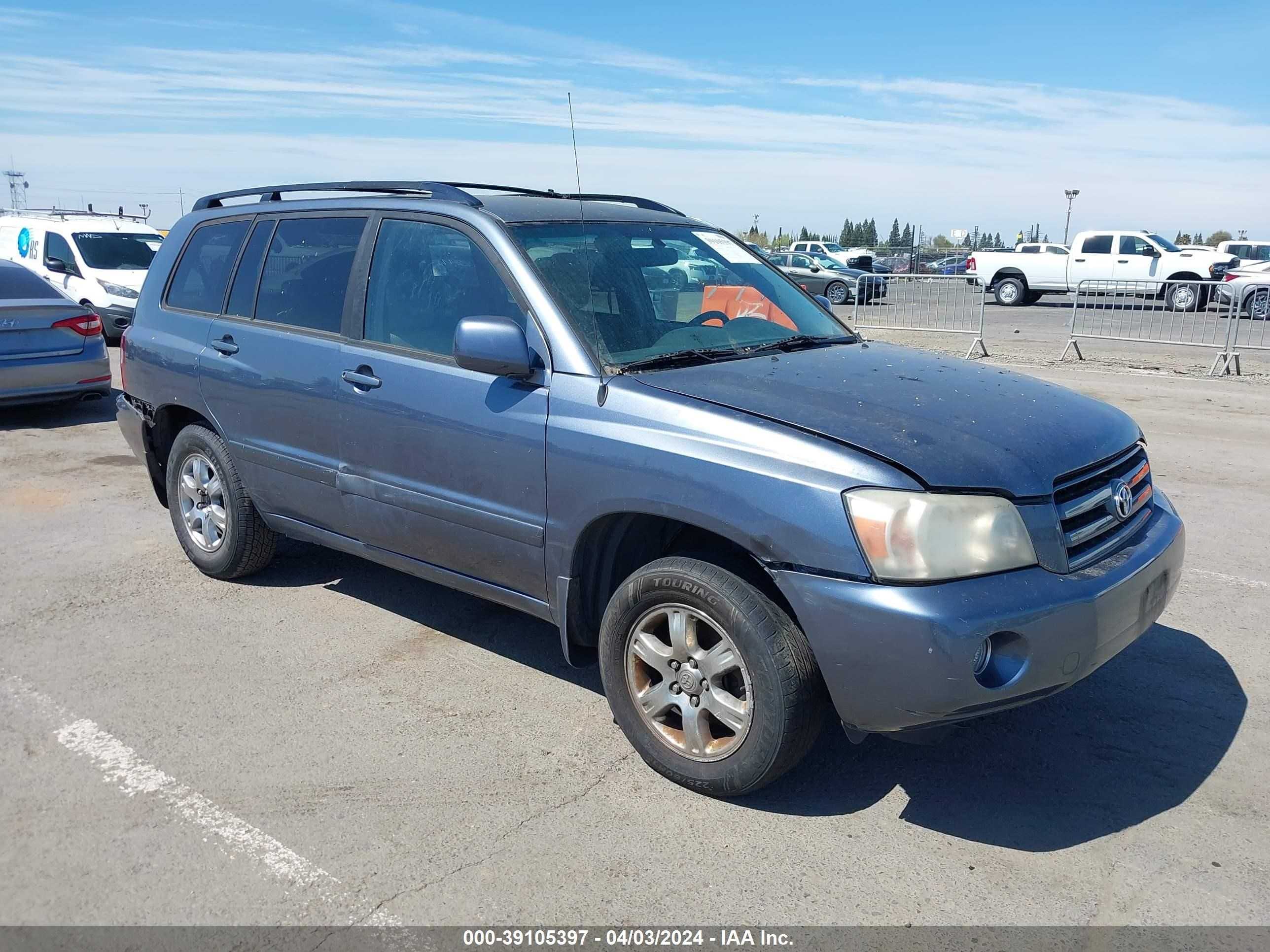 TOYOTA HIGHLANDER 2005 jtedp21a450065422