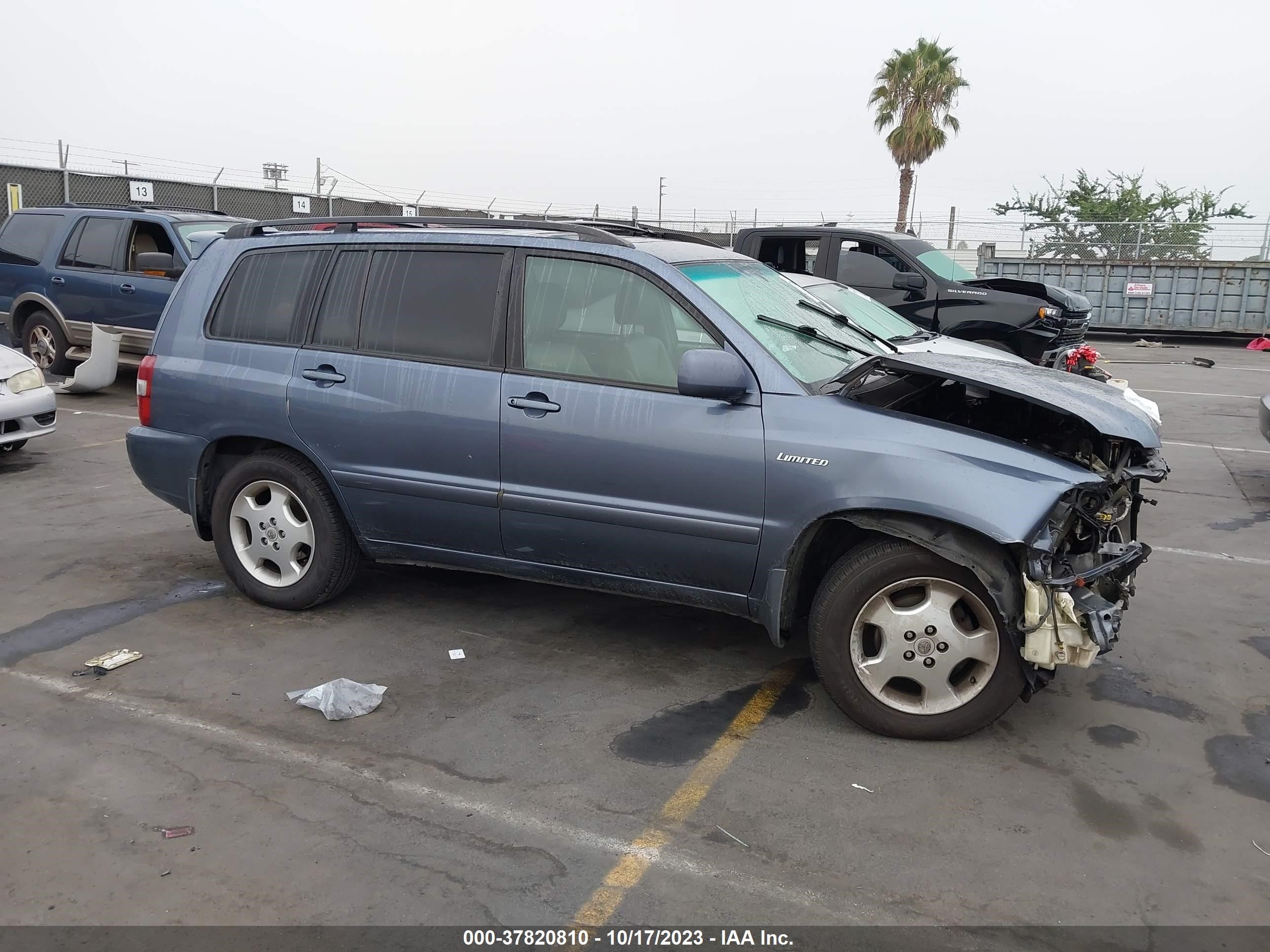 TOYOTA HIGHLANDER 2005 jtedp21a550052257