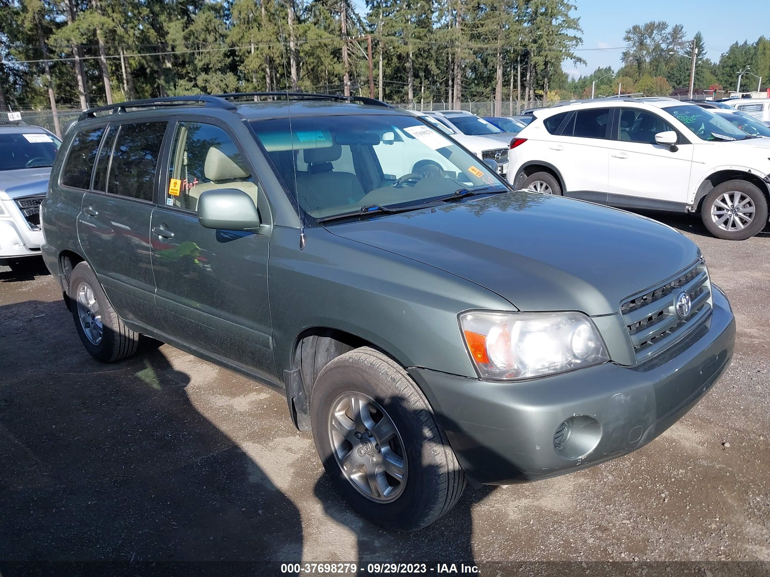 TOYOTA HIGHLANDER 2005 jtedp21a650051652