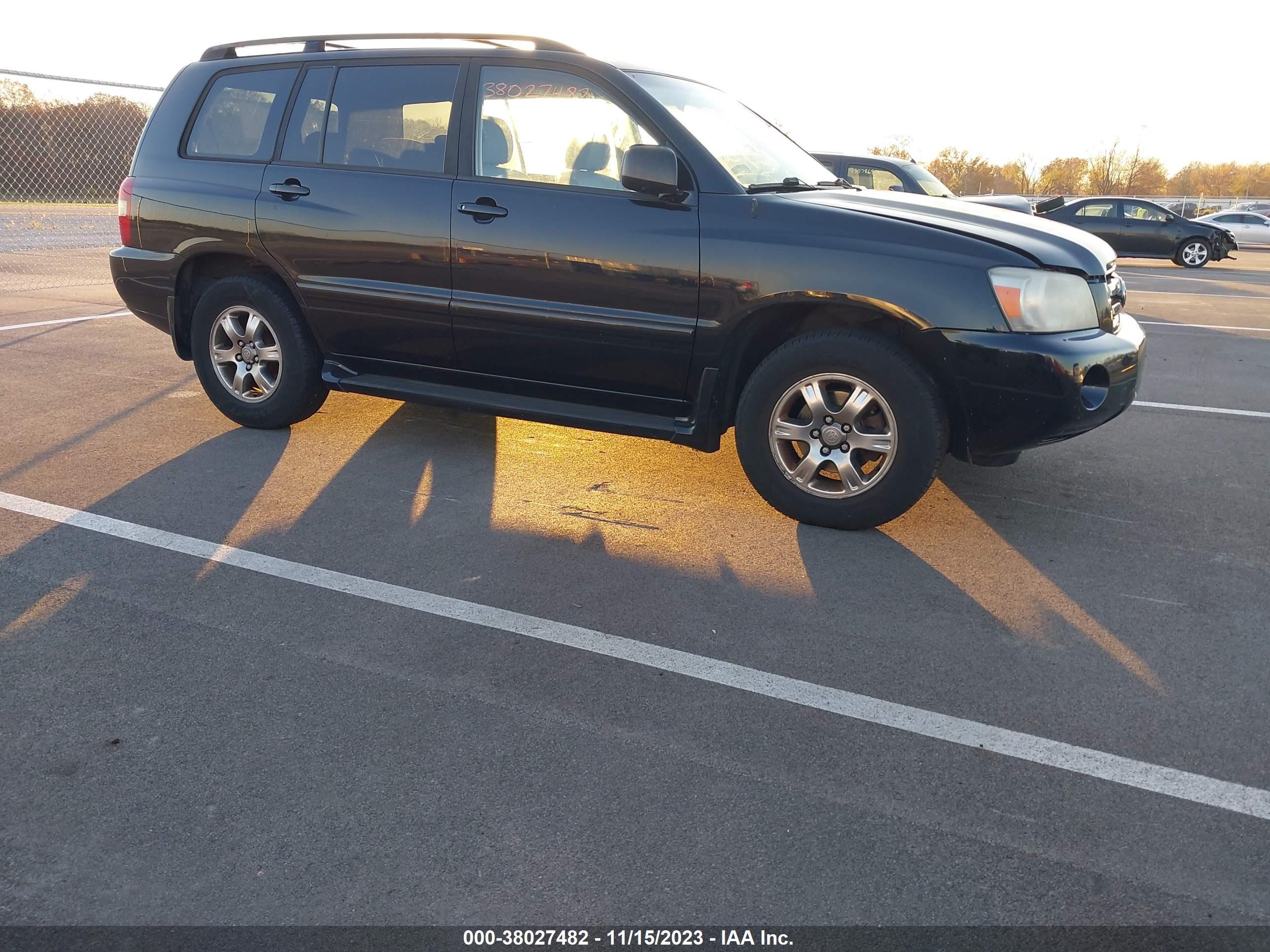 TOYOTA HIGHLANDER 2005 jtedp21a650083808