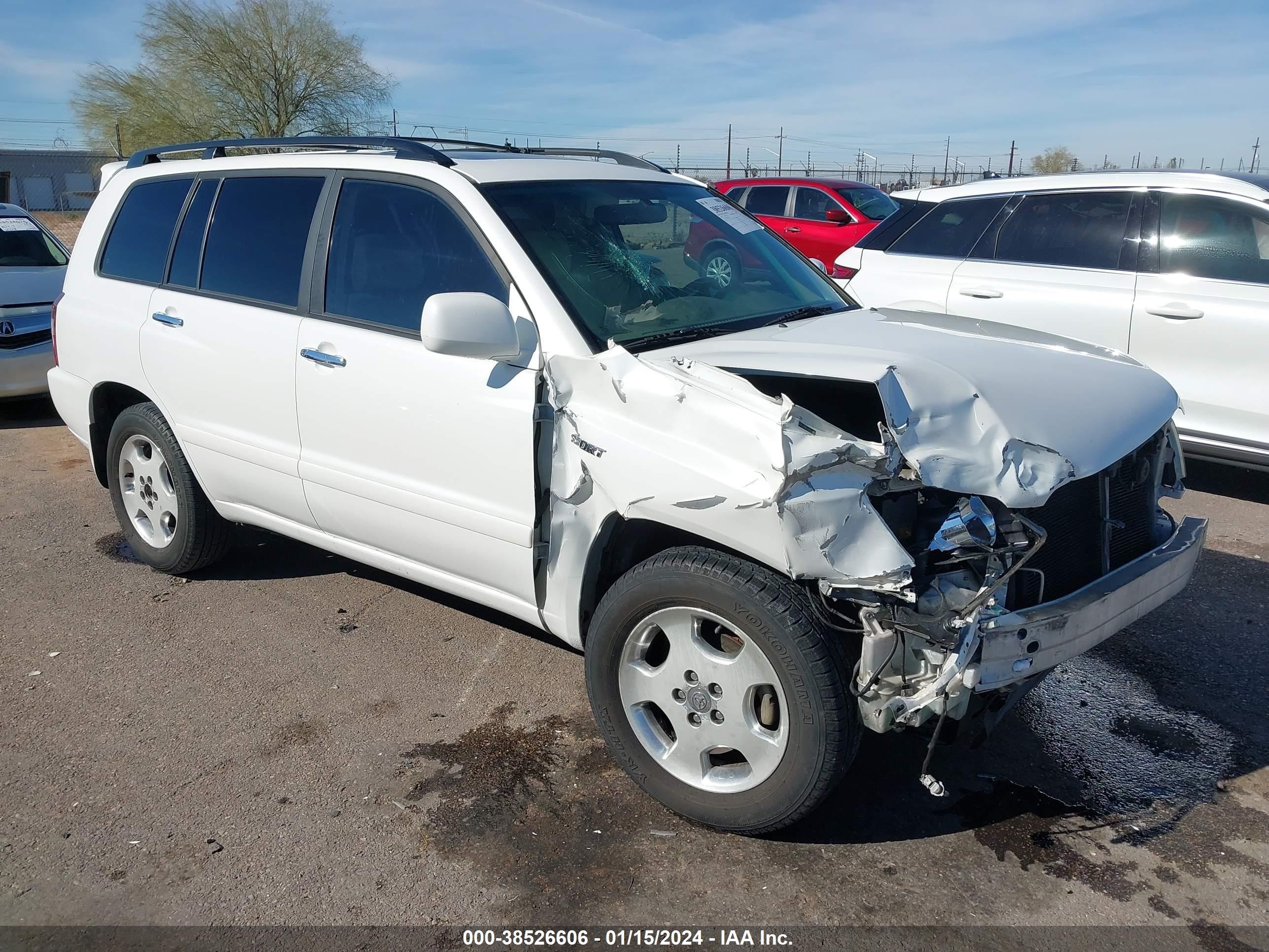 TOYOTA HIGHLANDER 2006 jtedp21a660120289