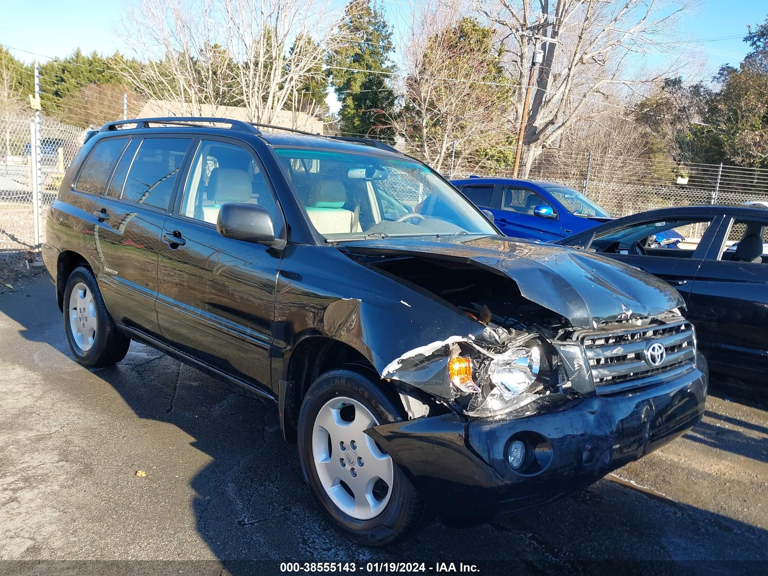 TOYOTA HIGHLANDER 2007 jtedp21a670147297