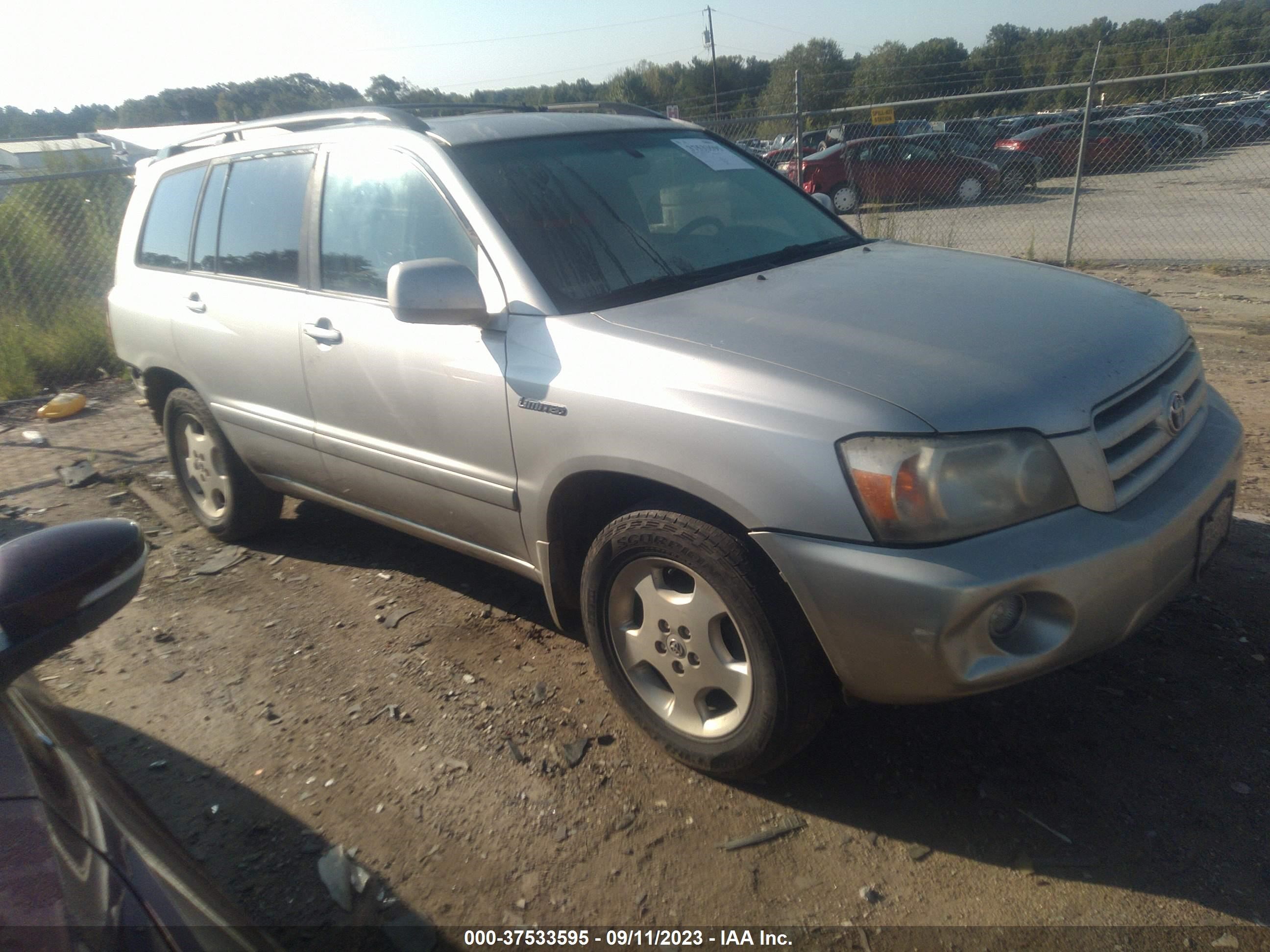 TOYOTA HIGHLANDER 2005 jtedp21a750058819