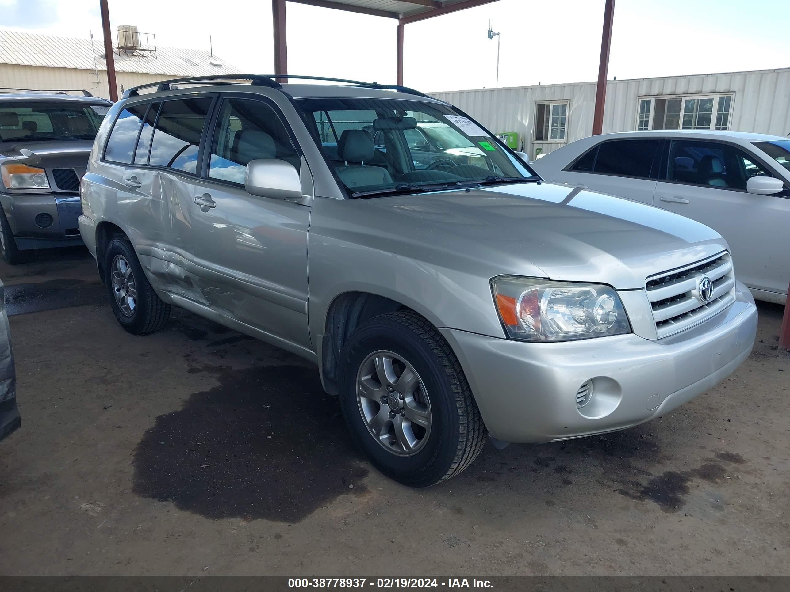 TOYOTA HIGHLANDER 2006 jtedp21a860099803