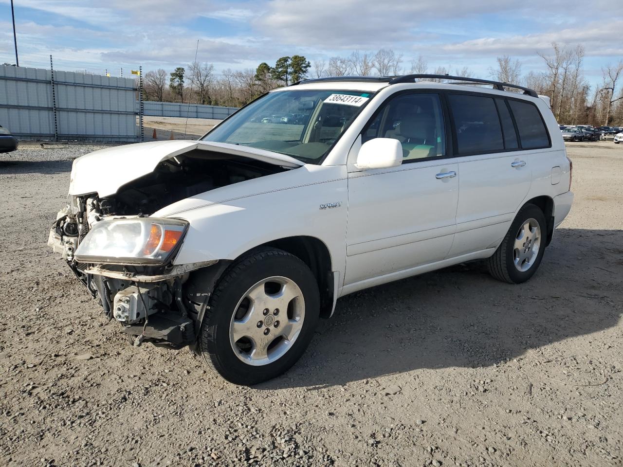 TOYOTA HIGHLANDER 2007 jtedp21a870127598