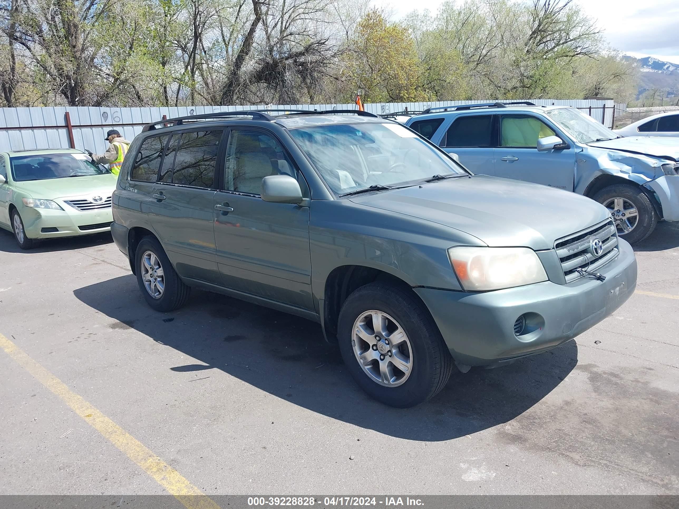 TOYOTA HIGHLANDER 2004 jtedp21a940014206