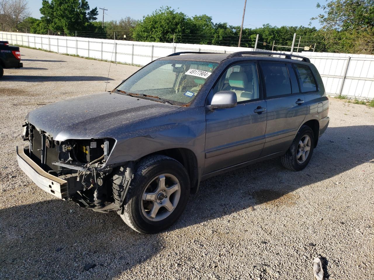 TOYOTA HIGHLANDER 2004 jtedp21a940041129