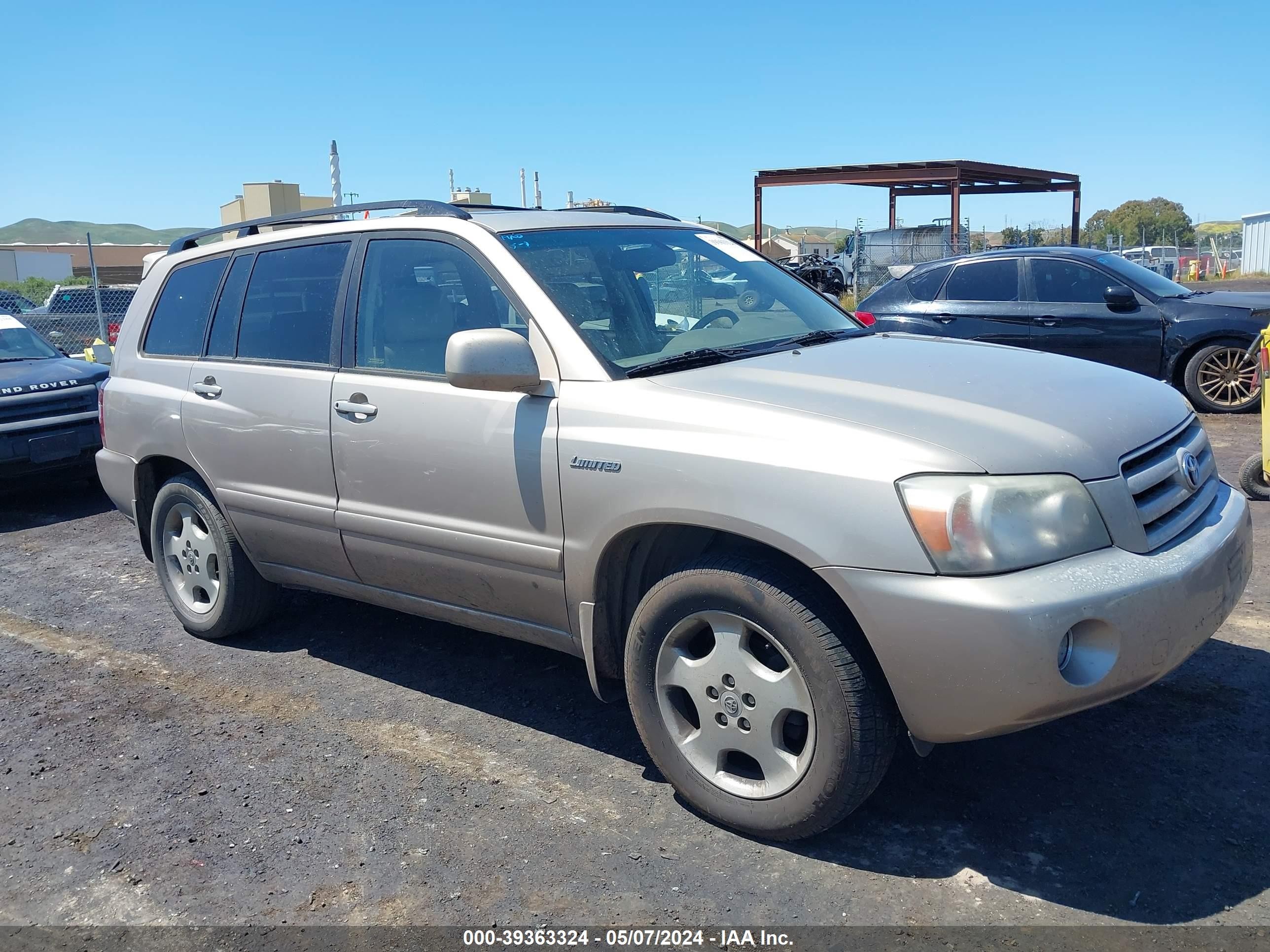 TOYOTA HIGHLANDER 2005 jtedp21a950057929