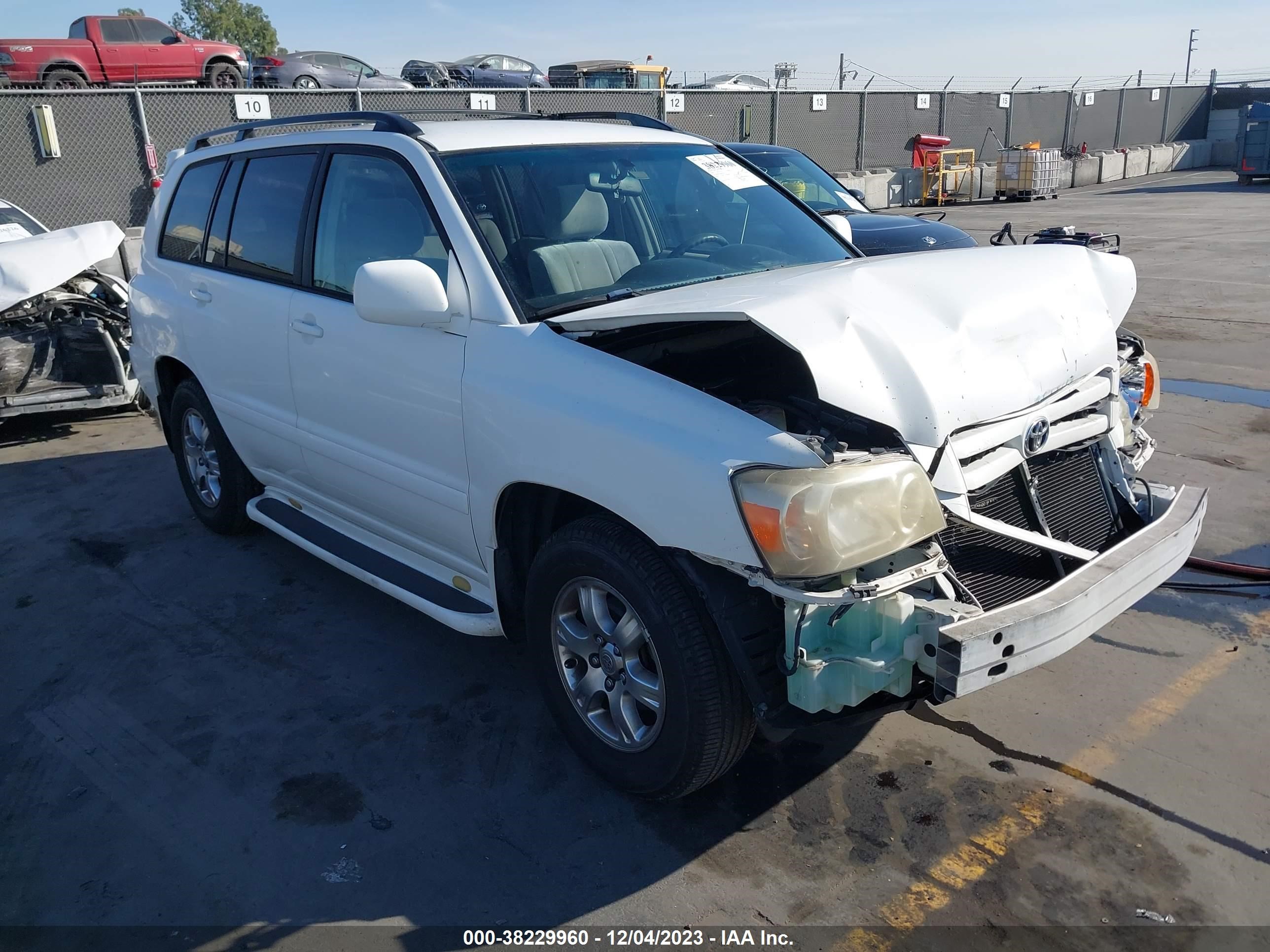 TOYOTA HIGHLANDER 2005 jtedp21a950071247