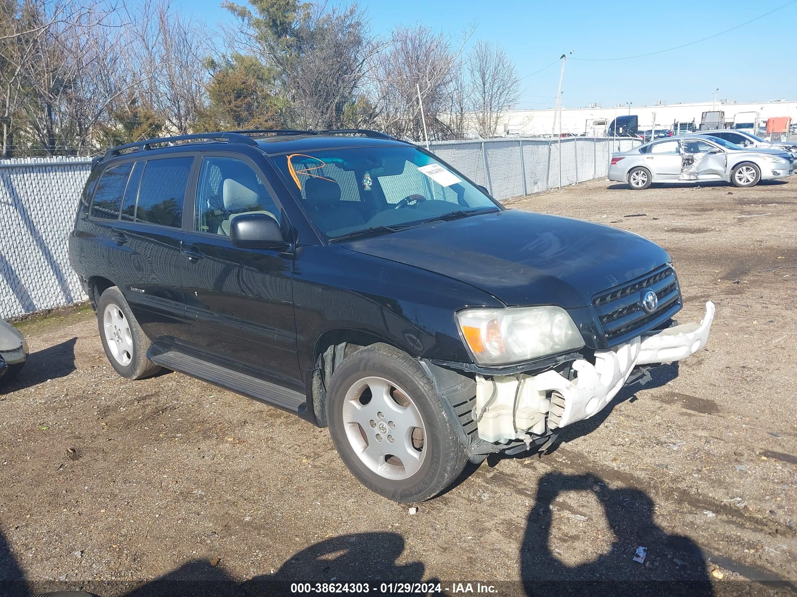 TOYOTA HIGHLANDER 2006 jtedp21a960124112