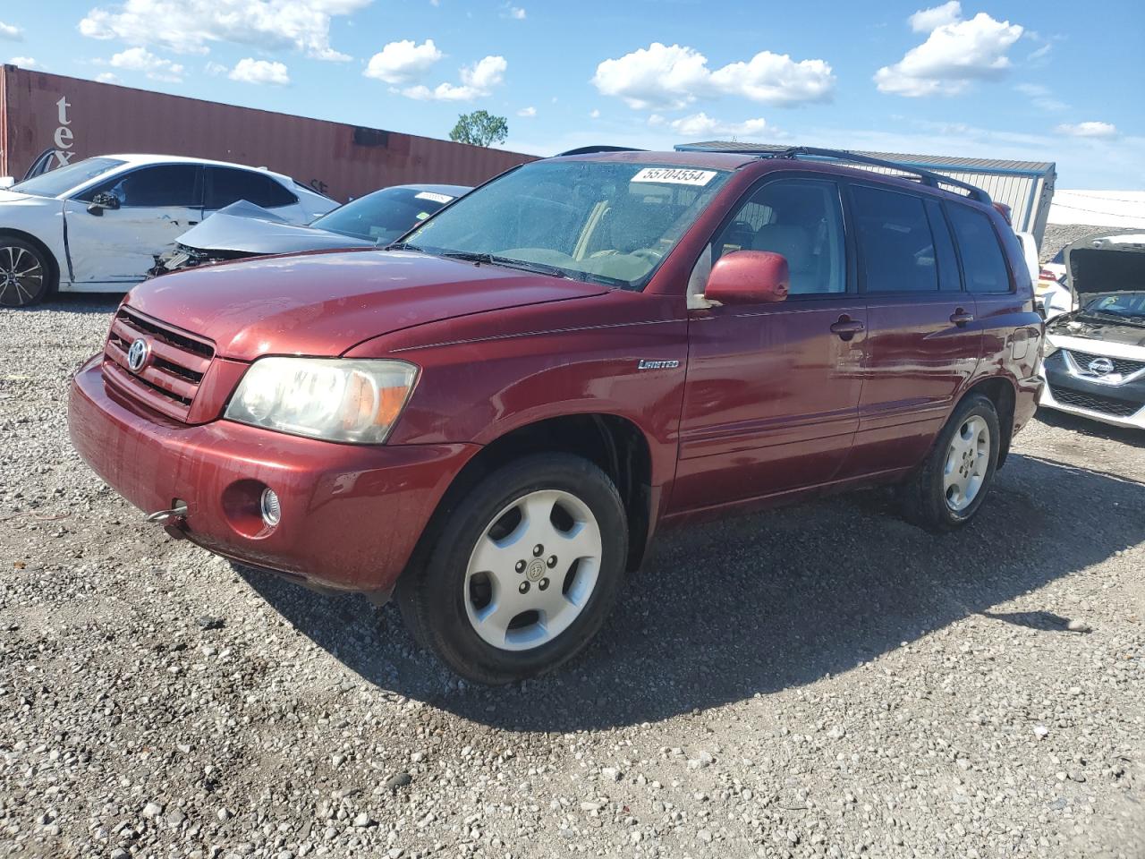 TOYOTA HIGHLANDER 2005 jtedp21ax50079602