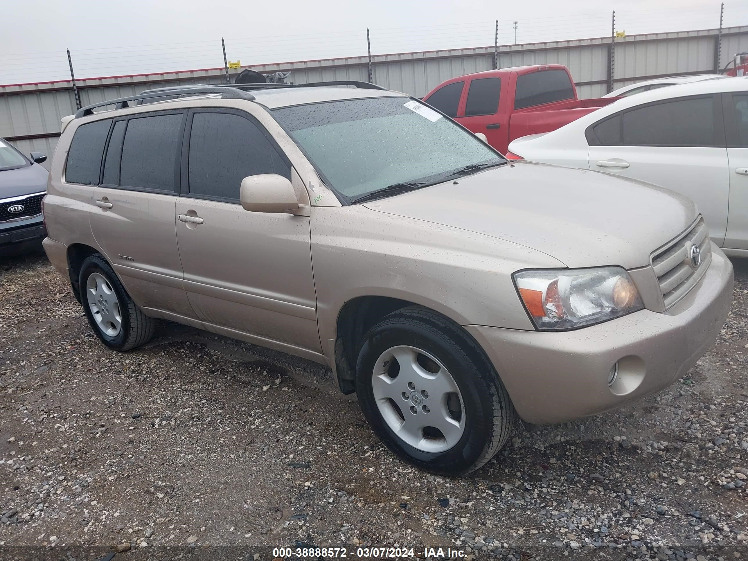 TOYOTA HIGHLANDER 2007 jtedp21ax70133869