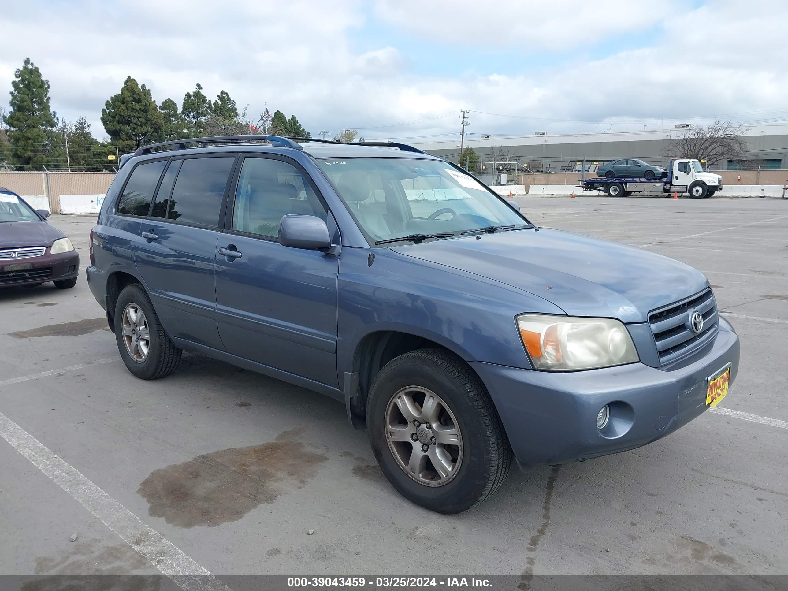 TOYOTA HIGHLANDER 2007 jtedp21ax70148257