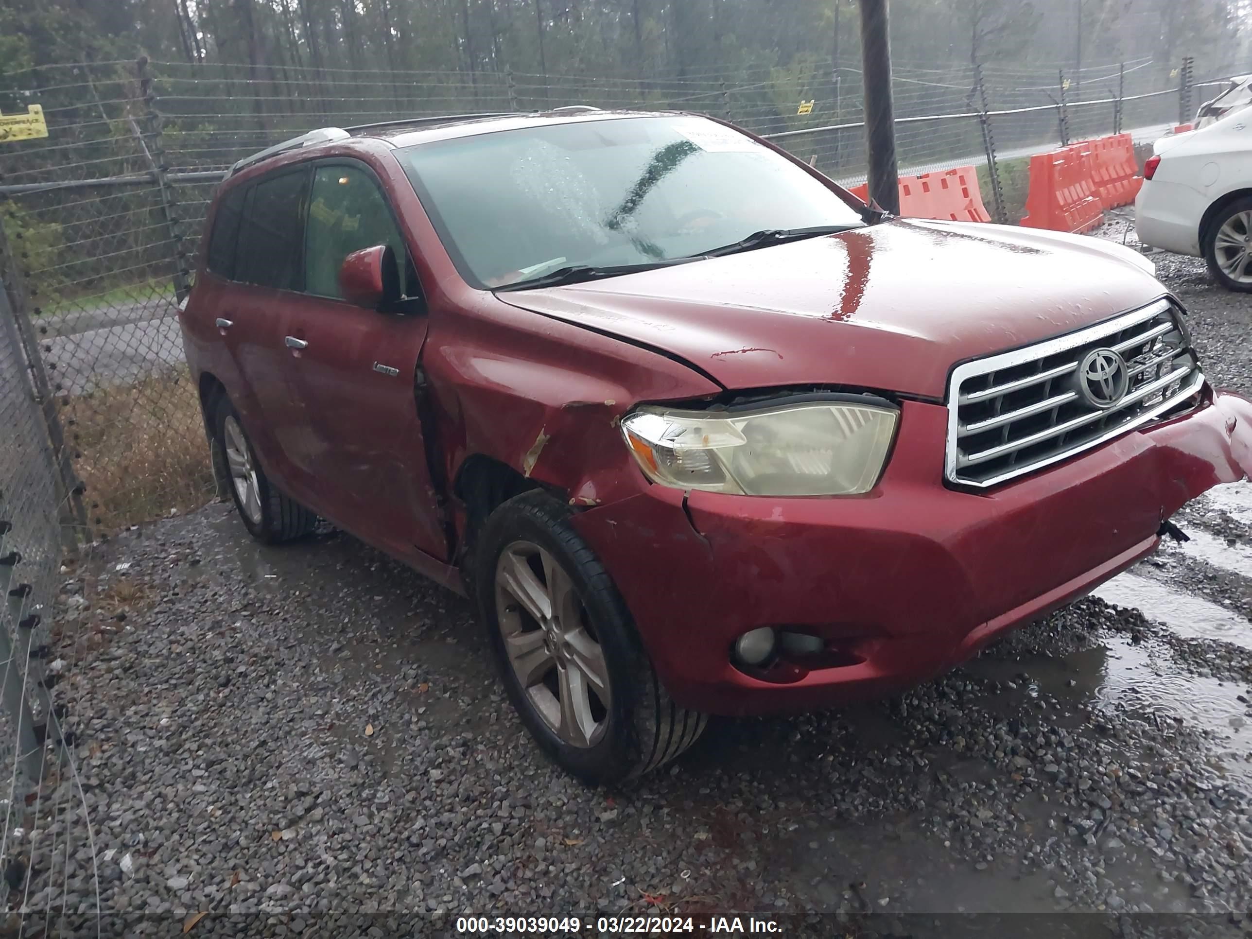 TOYOTA HIGHLANDER 2008 jteds42a582057461