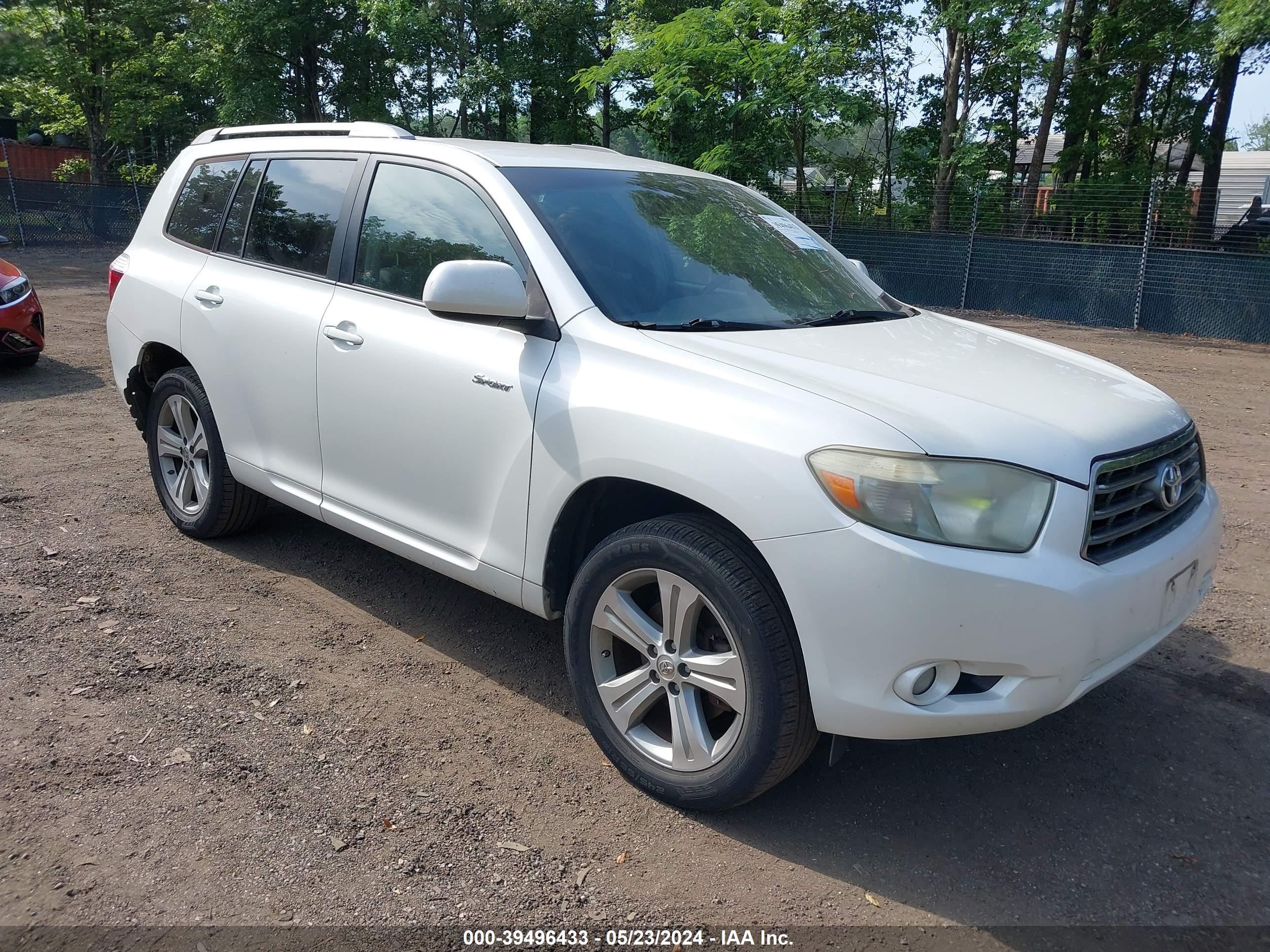 TOYOTA HIGHLANDER 2008 jteds43a182000284