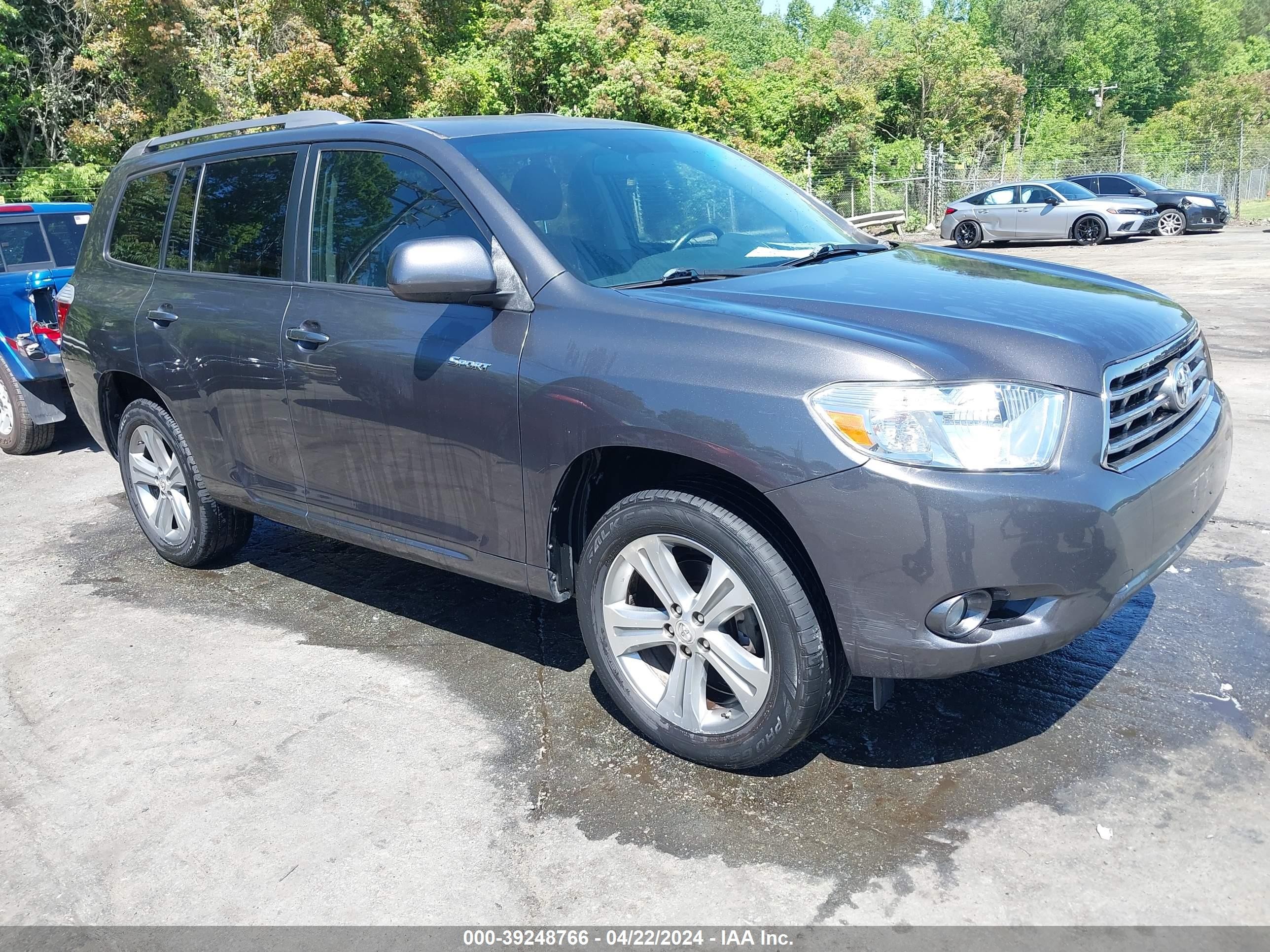 TOYOTA HIGHLANDER 2008 jteds43a182045581