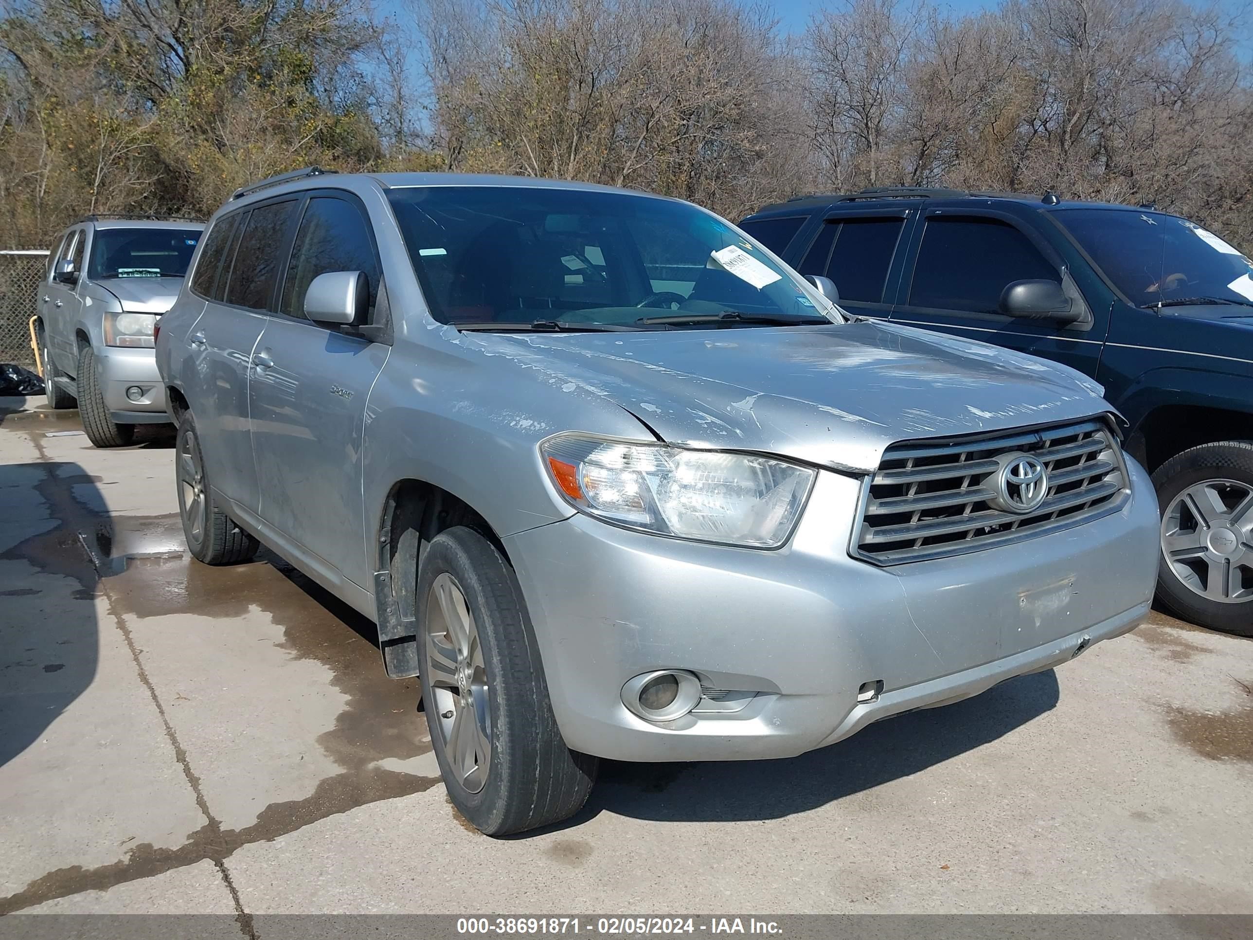 TOYOTA HIGHLANDER 2009 jteds43a192092689