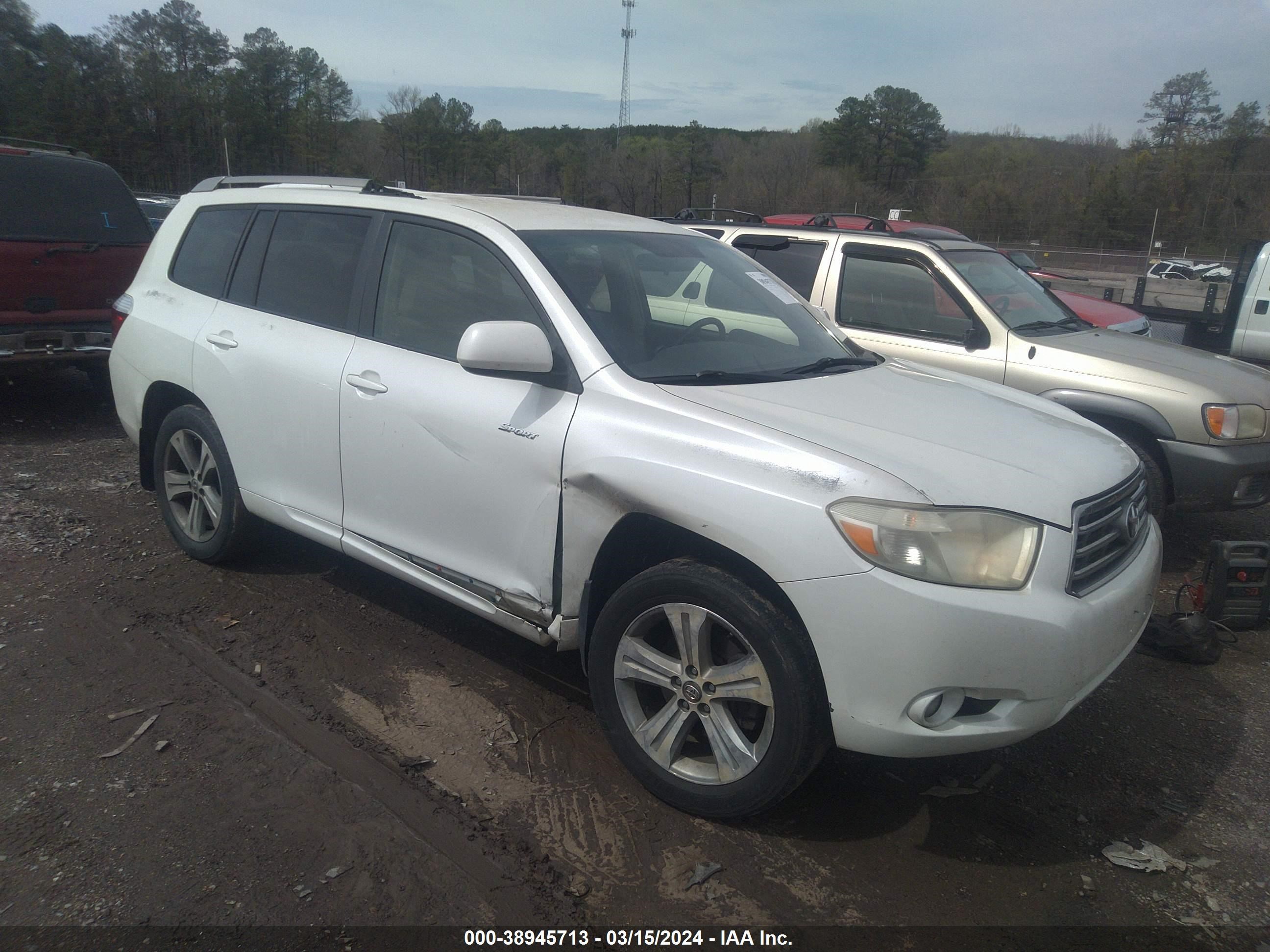 TOYOTA HIGHLANDER 2008 jteds43a282022598