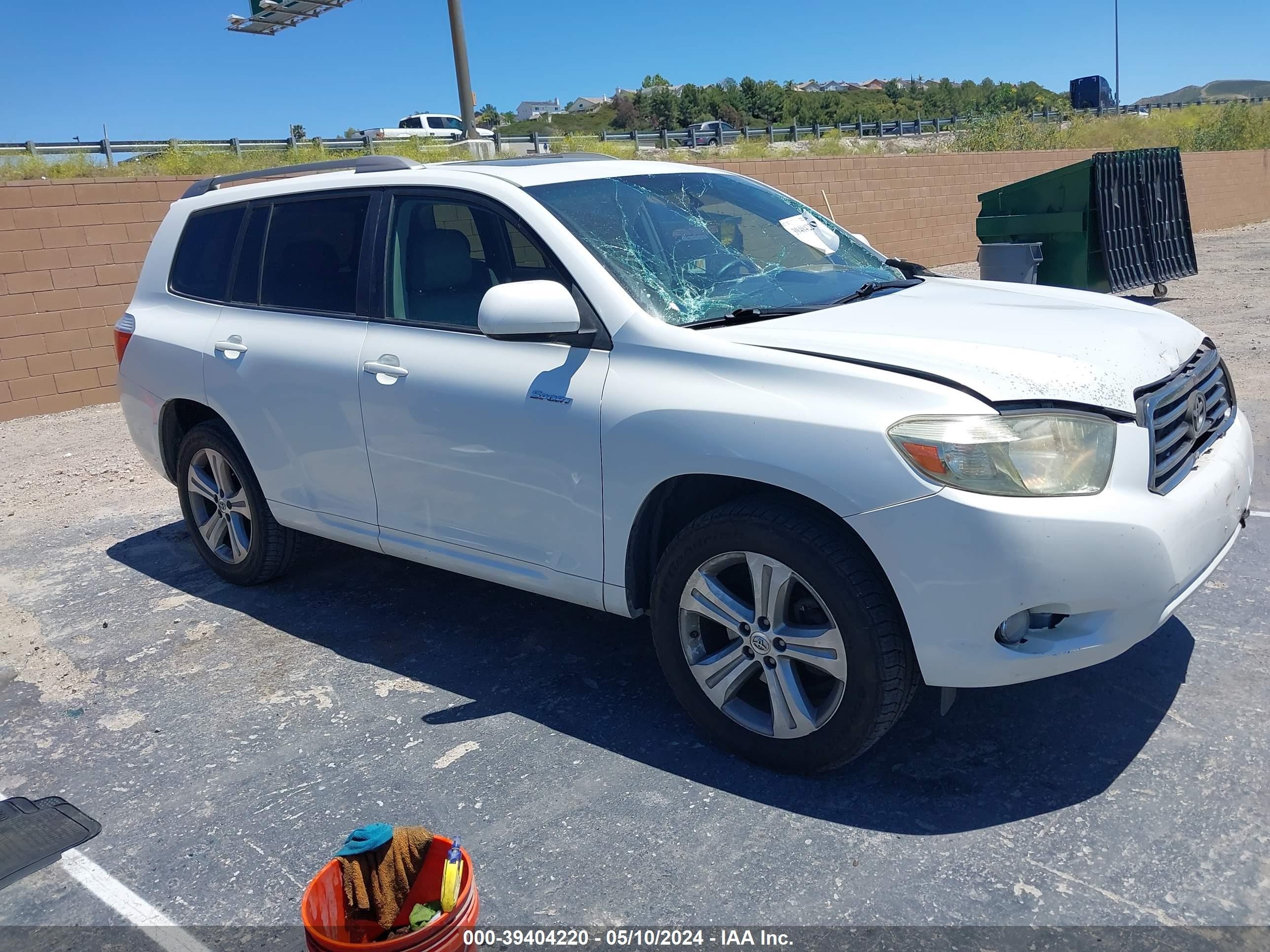 TOYOTA HIGHLANDER 2008 jteds43a482050130