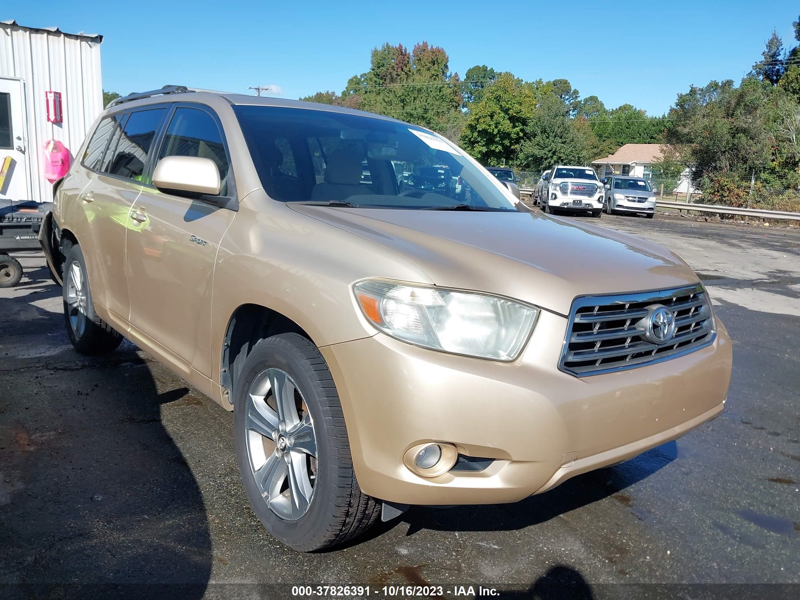 TOYOTA HIGHLANDER 2008 jteds43a582043056