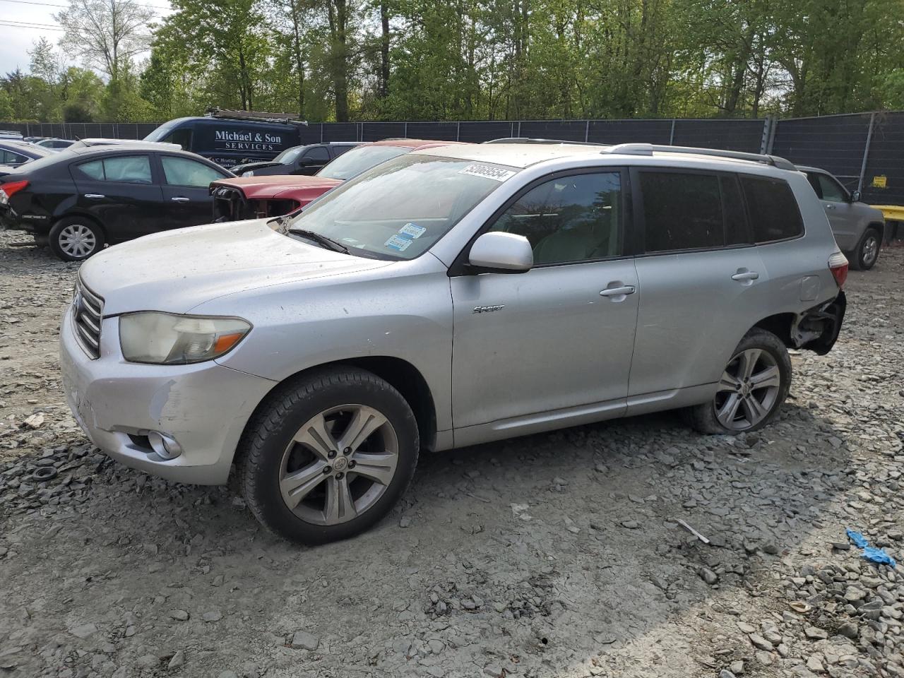 TOYOTA HIGHLANDER 2008 jteds43a682011992