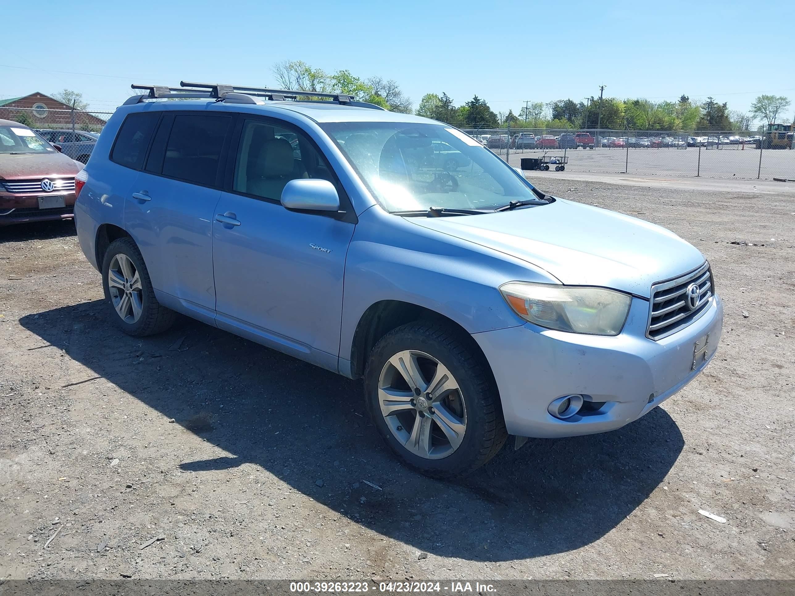 TOYOTA HIGHLANDER 2008 jteds43a782049201