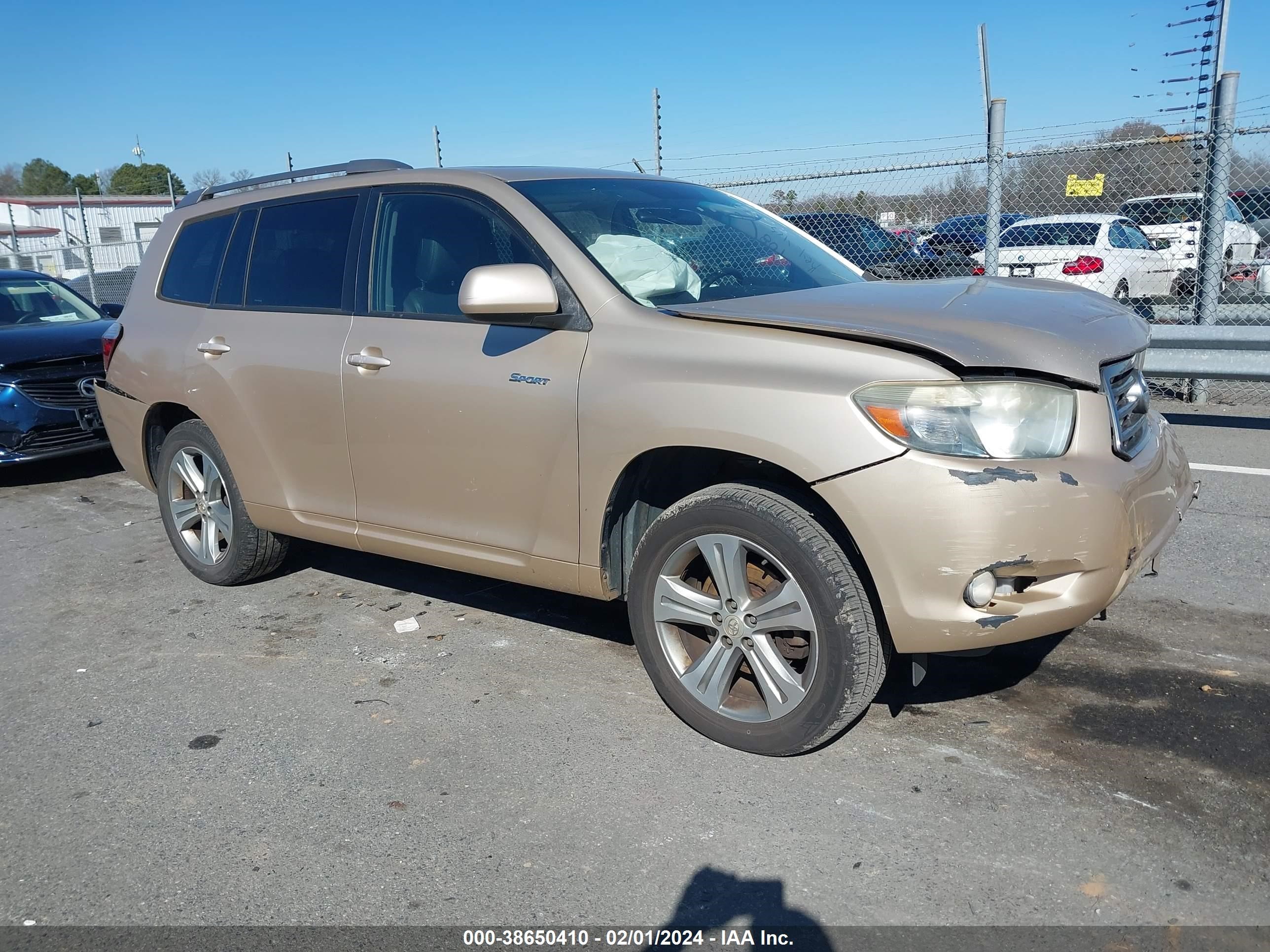 TOYOTA HIGHLANDER 2008 jteds43a982001408