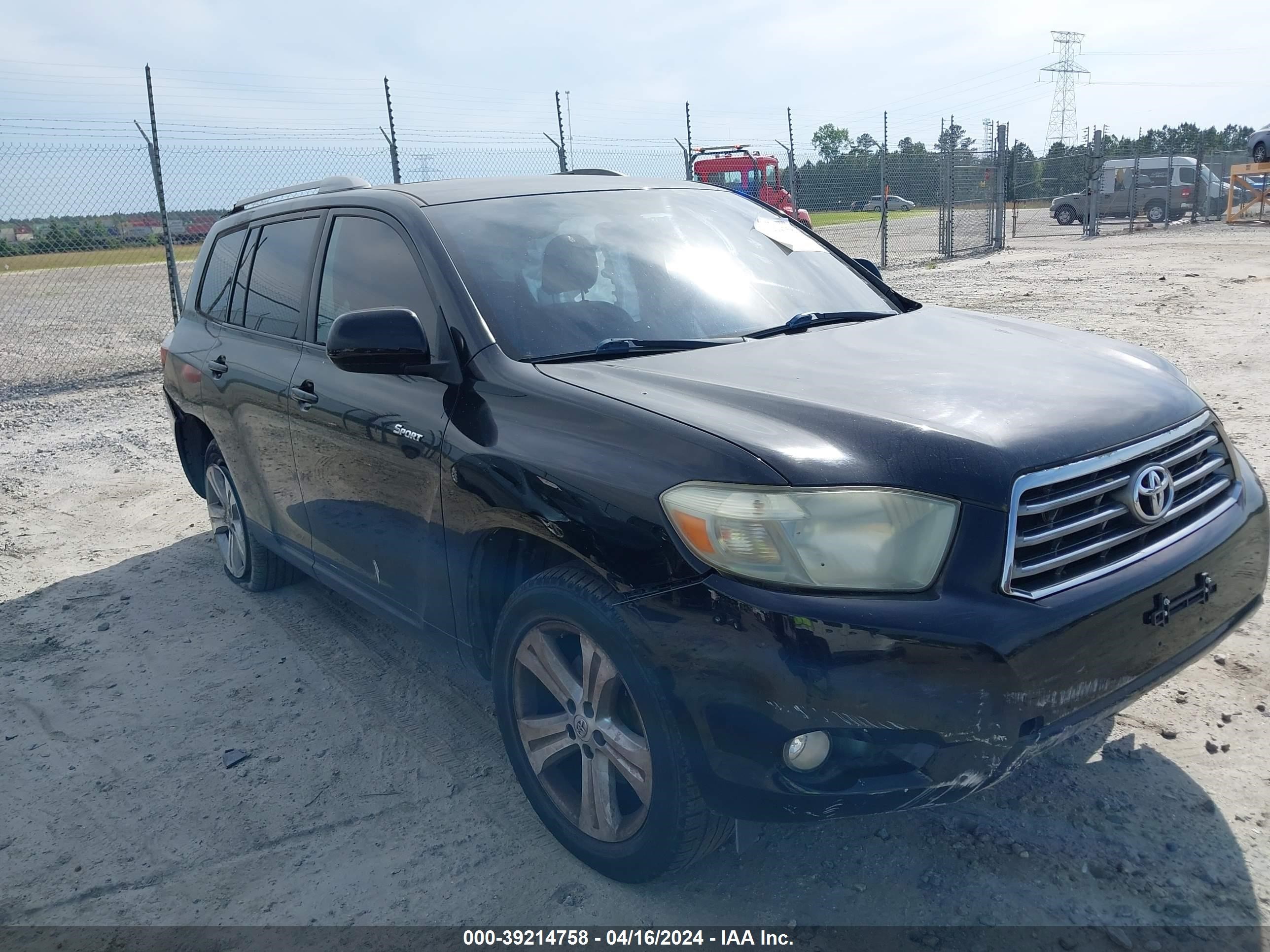 TOYOTA HIGHLANDER 2008 jteds43a982064301