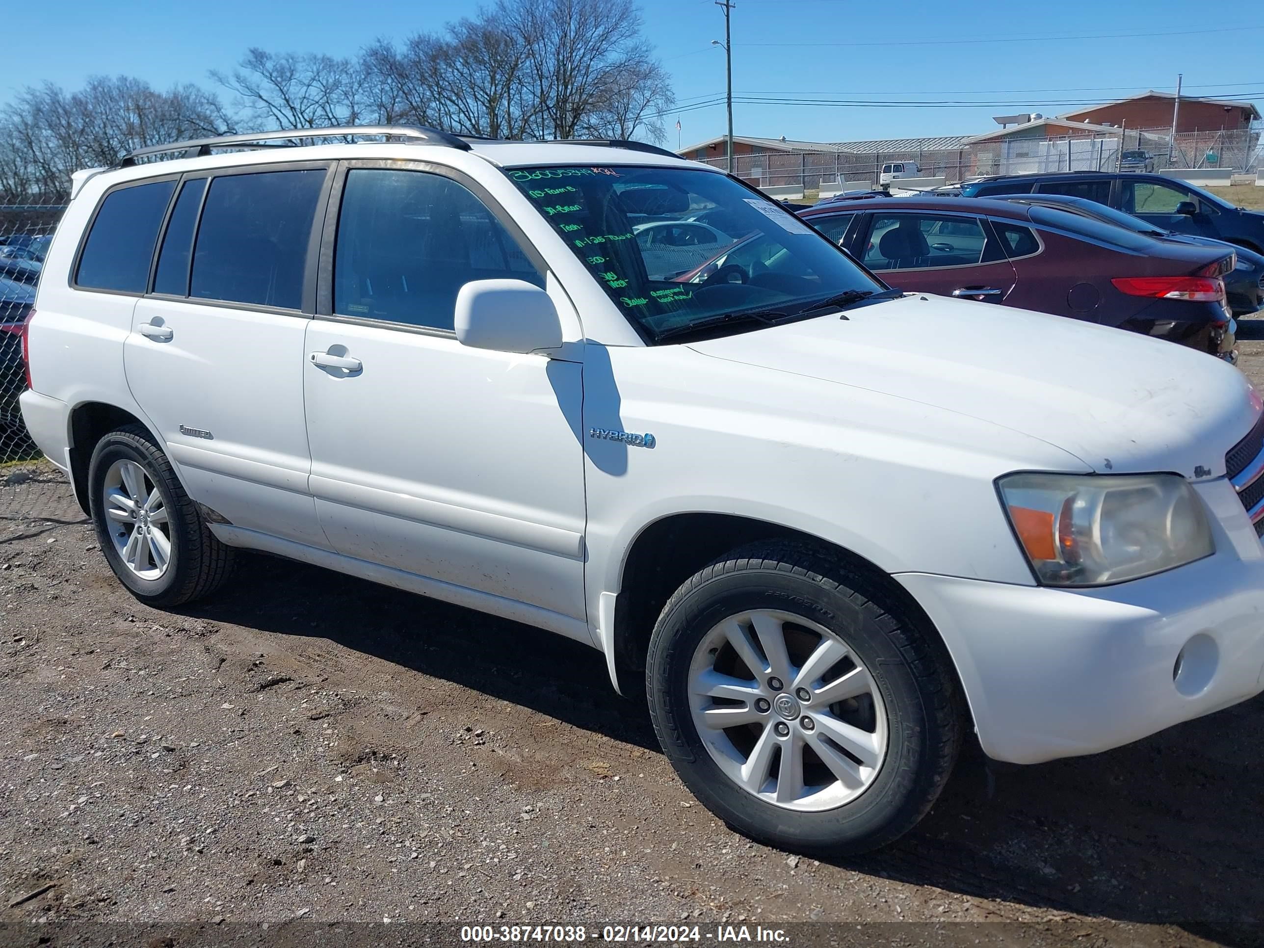 TOYOTA HIGHLANDER 2007 jtedw21a470017179